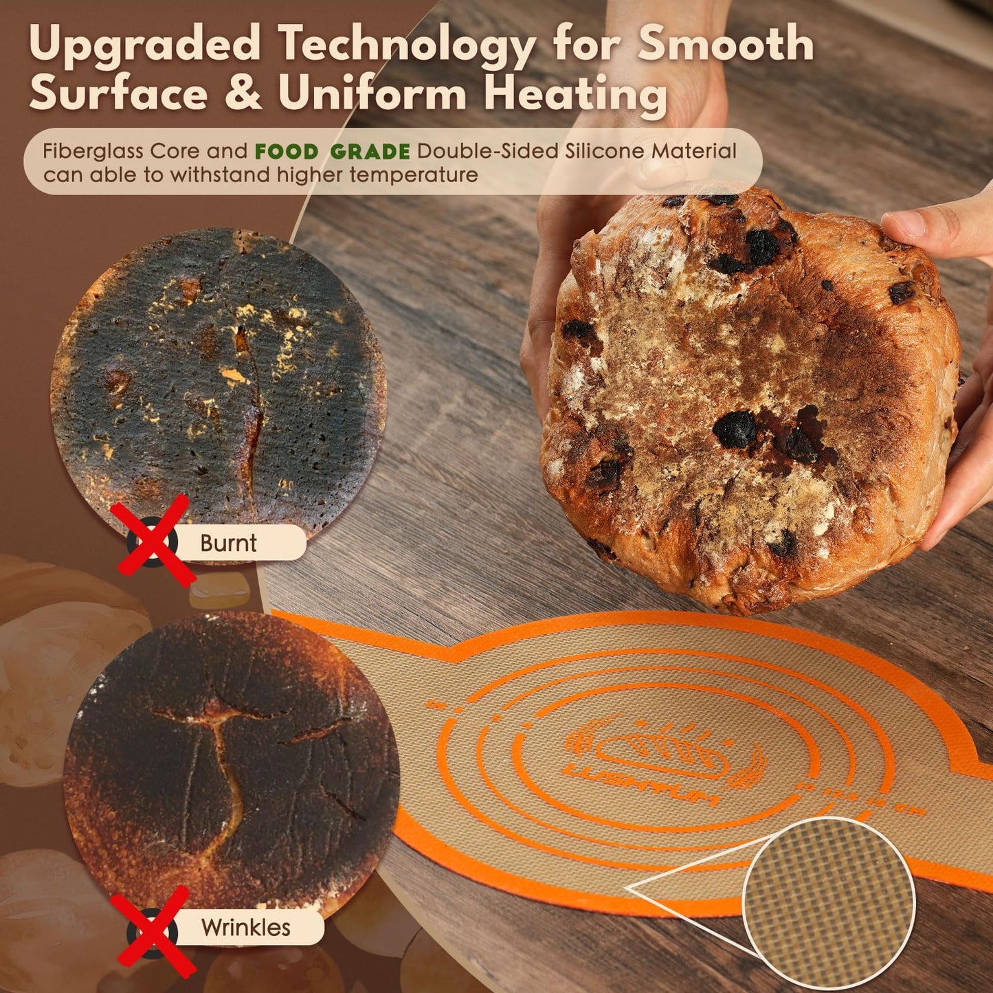 2-Piece Silicone Bread Sling for Dutch Oven
