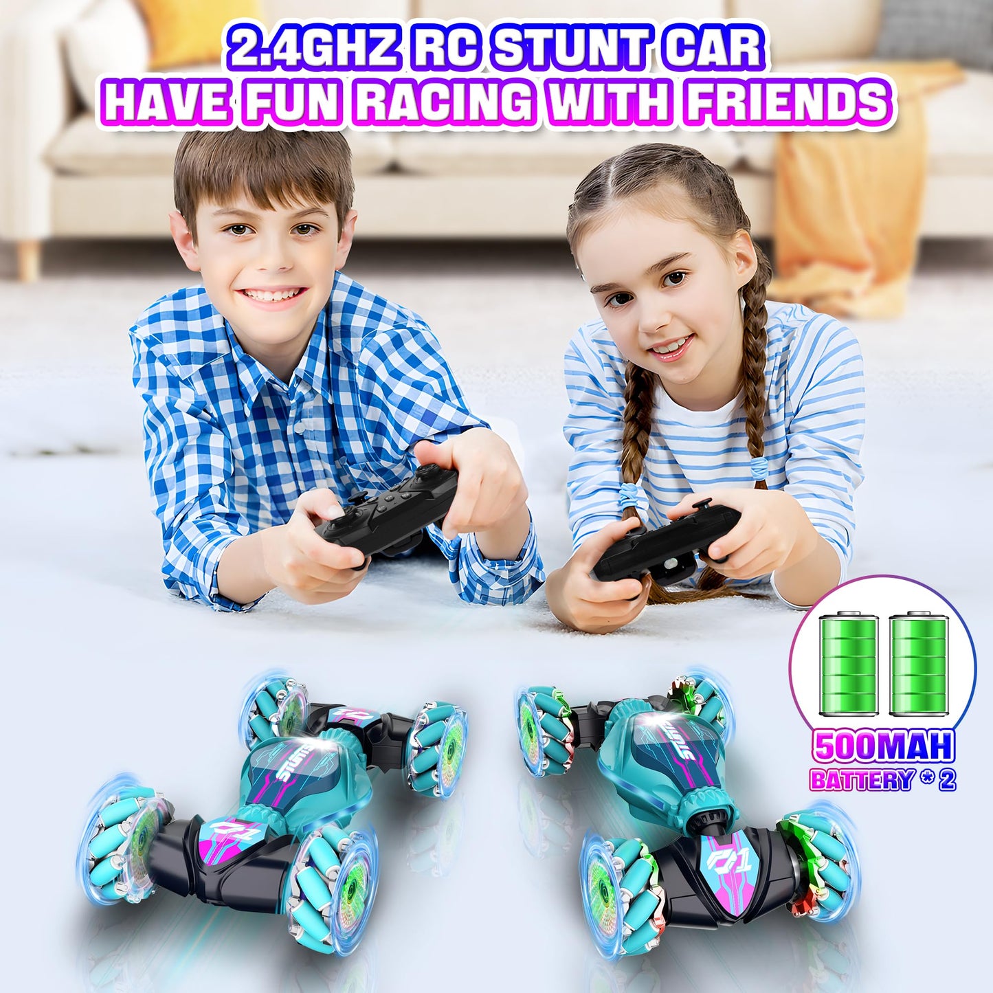 CANKETEC Gesture Sensing 4WD RC Stunt Car