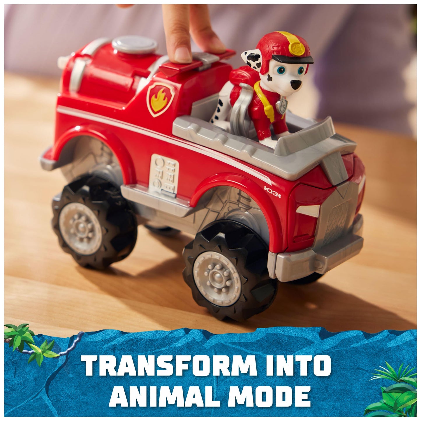 Paw Patrol Jungle Pups Marshall Vehicle Toy Truck