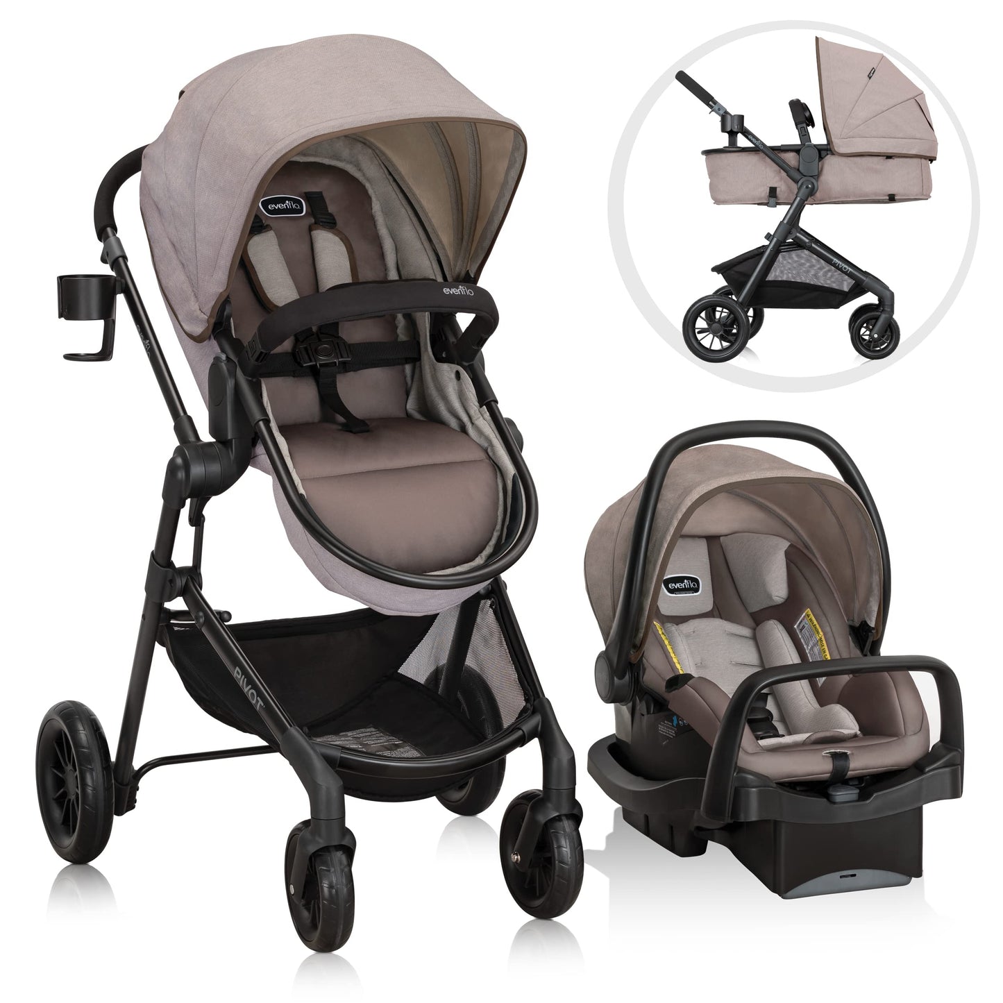 Evenflo Pivot Modular Travel System with Car Seat