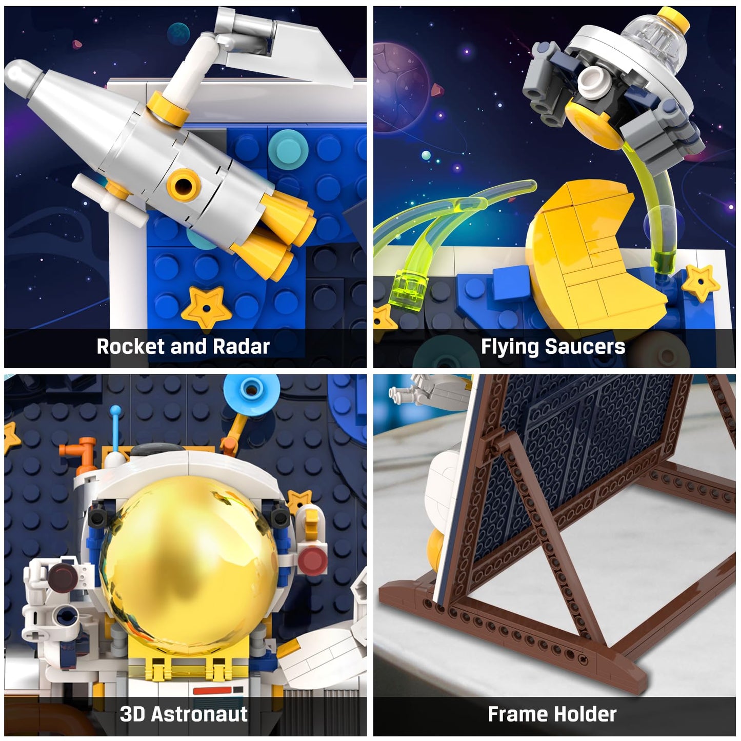 HOGOKIDS 540 PCS Space Building Block Set