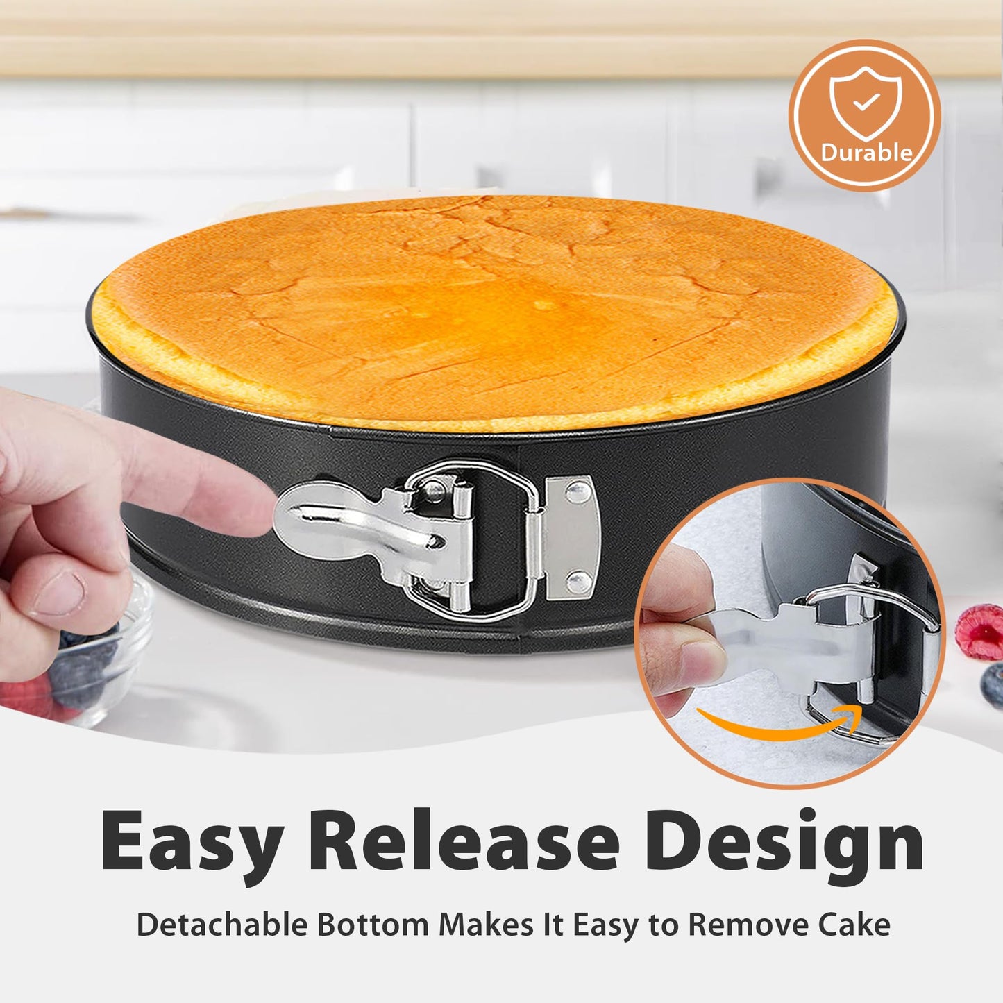 Nonstick Springform Pan Set with Parchment Paper