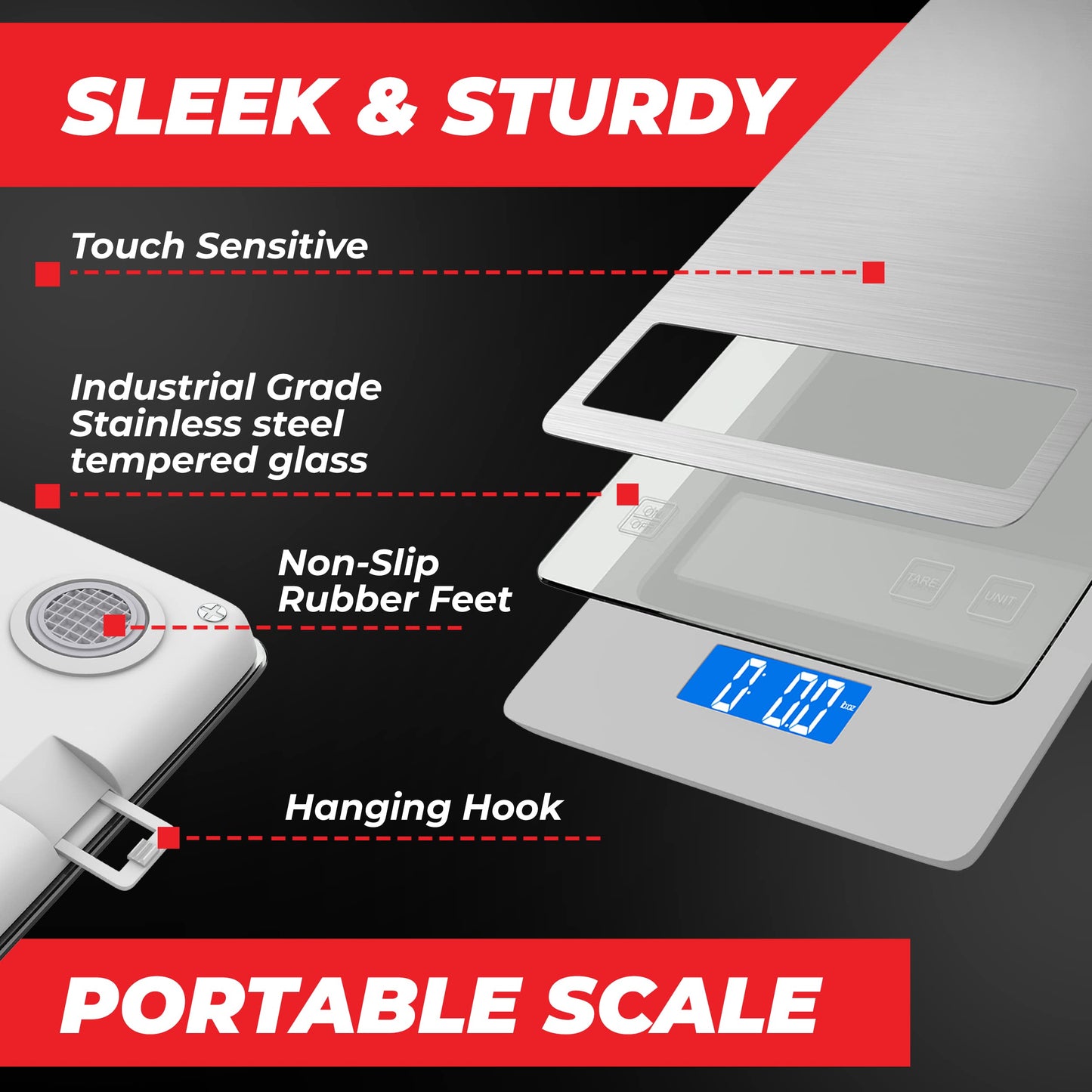 Digital Kitchen Scale for Food and Weight Loss
