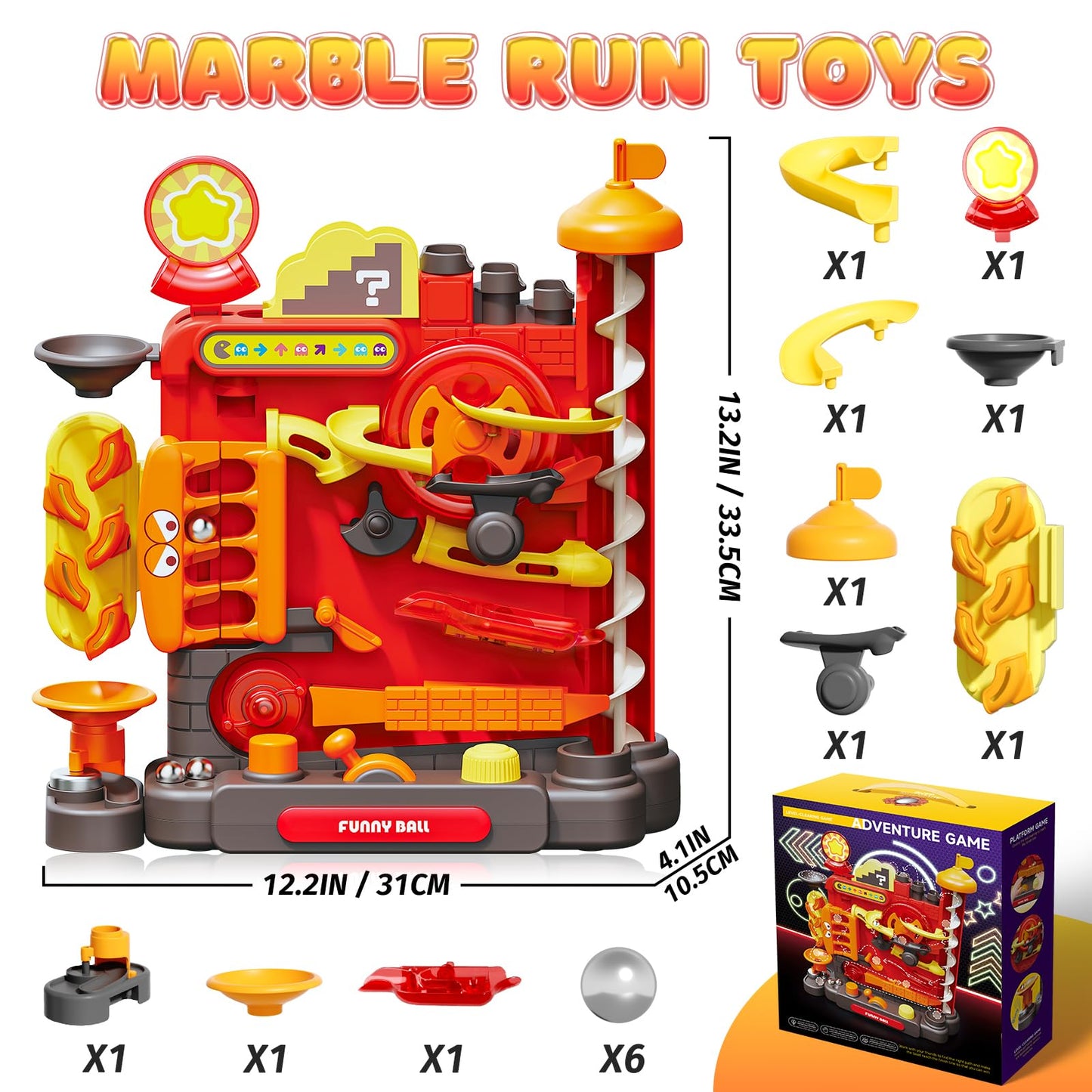 Marble Maze Challenge Toy for Kids Ages 5+