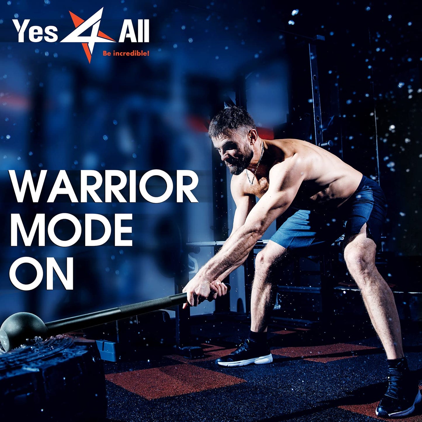 15 lb Yes4All Steel Mace for Strength Training