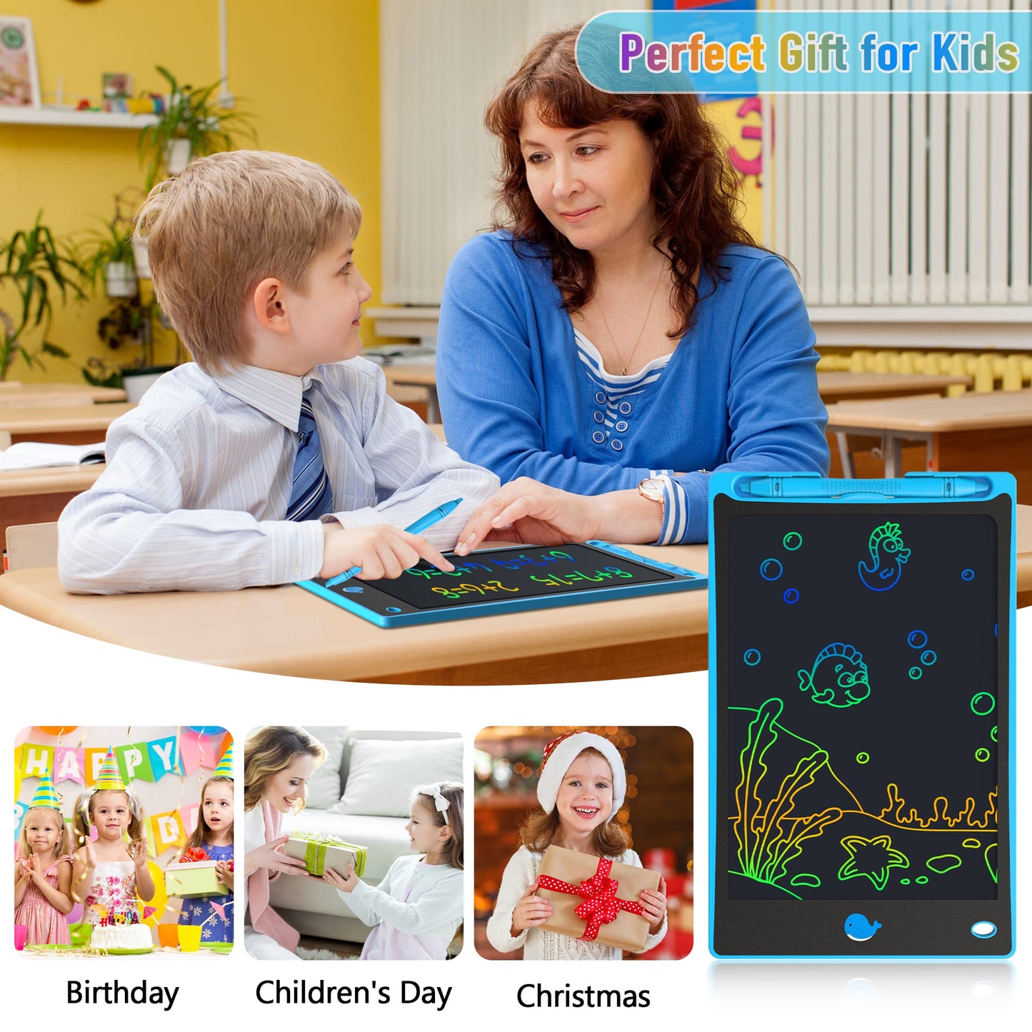LCD Writing Tablet for Kids 8.8 Inch