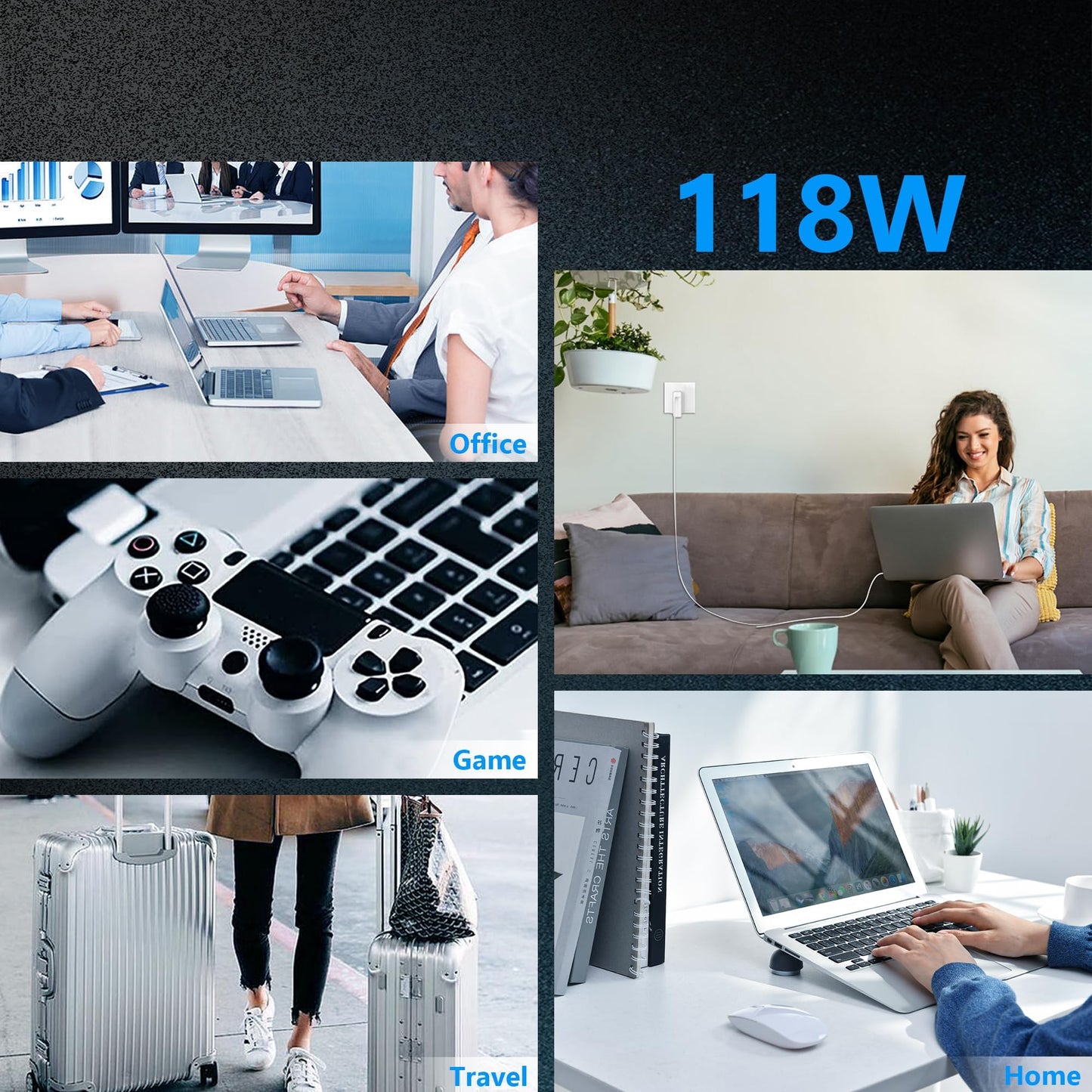 118W USB C Charger for MacBook Pro/Air