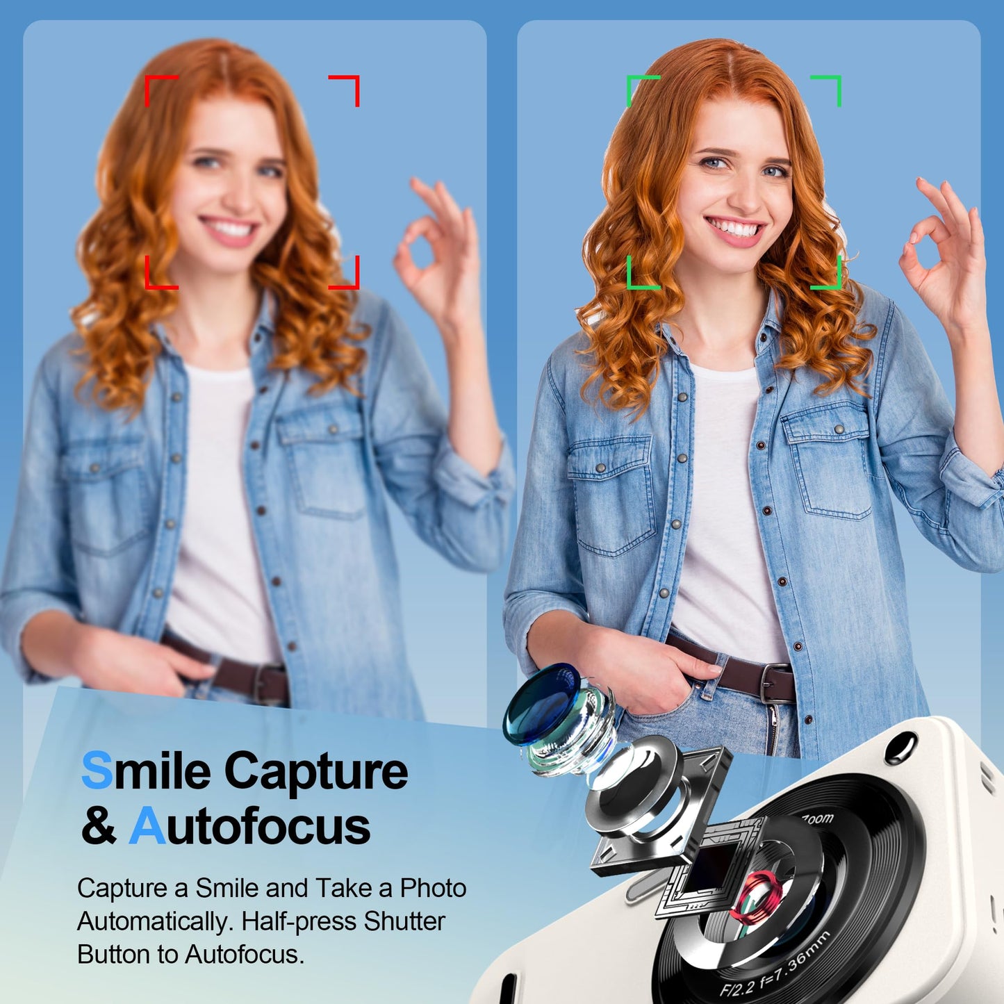 48MP 1080P Kids Digital Camera with 16X Zoom