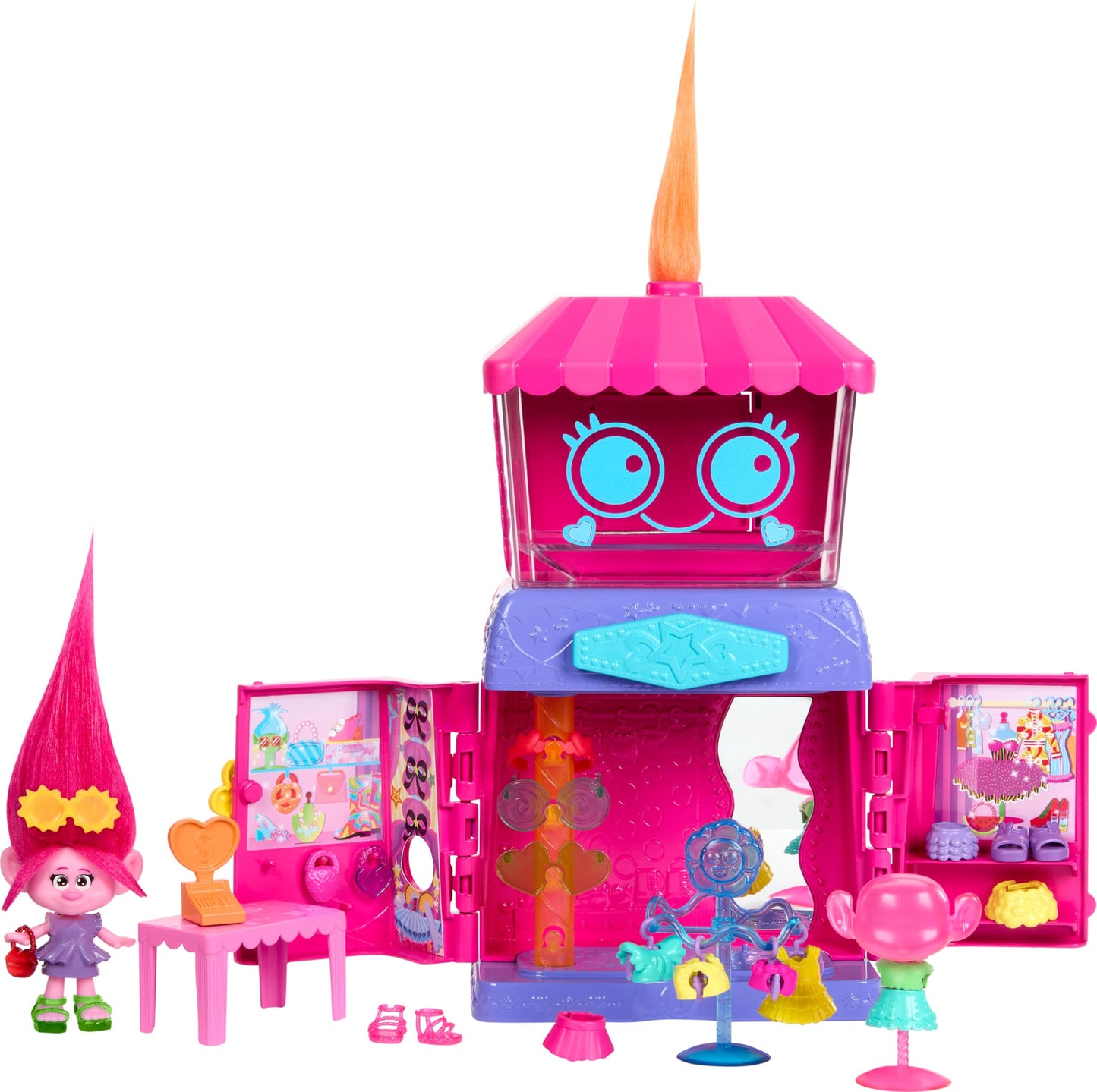 Trolls Fashion Boutique Playset with Queen Poppy Doll