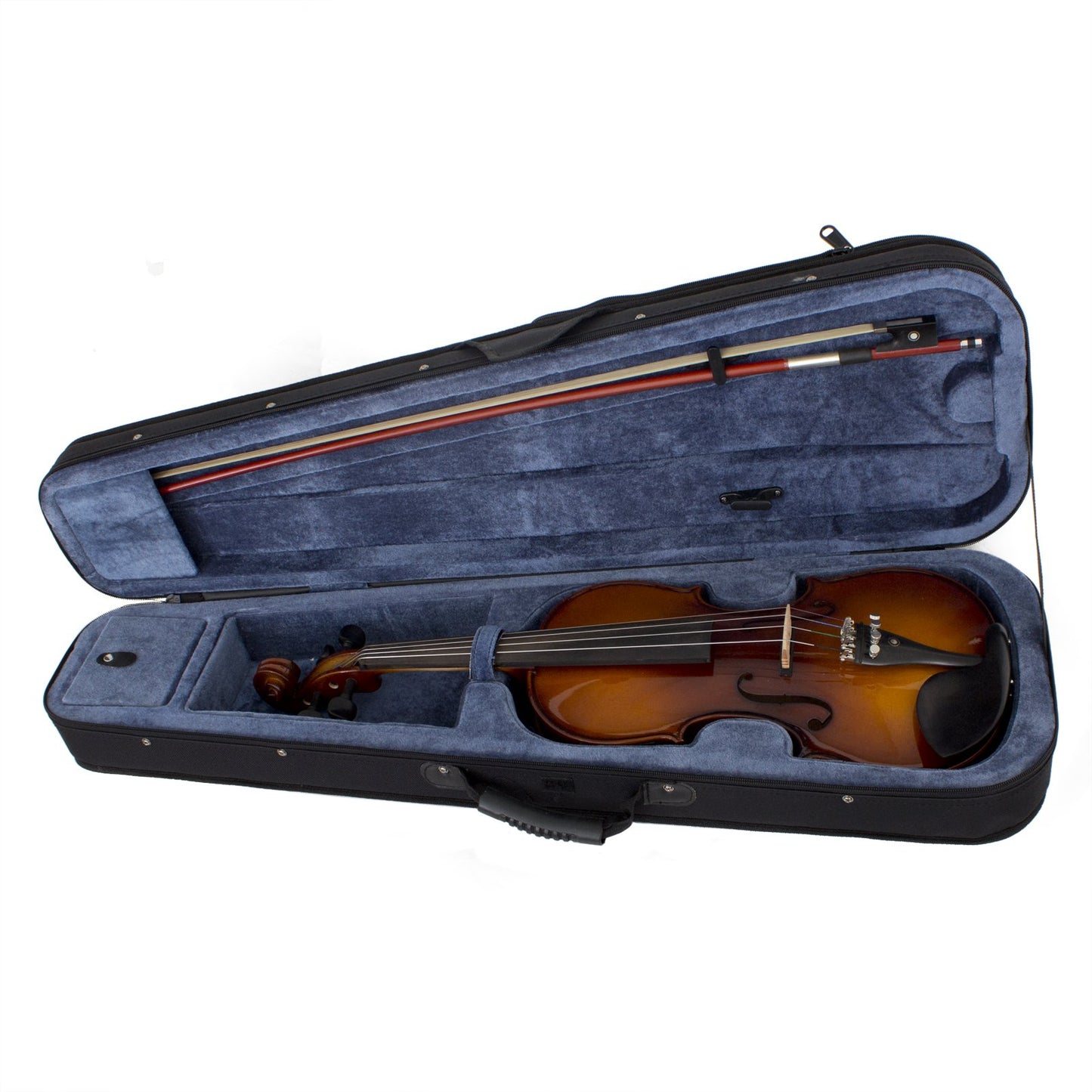 Cecilio 4/4 CVNAE-330 Ebony Fitted Acoustic/Electric Violin in Antique Varnish (Full Size)