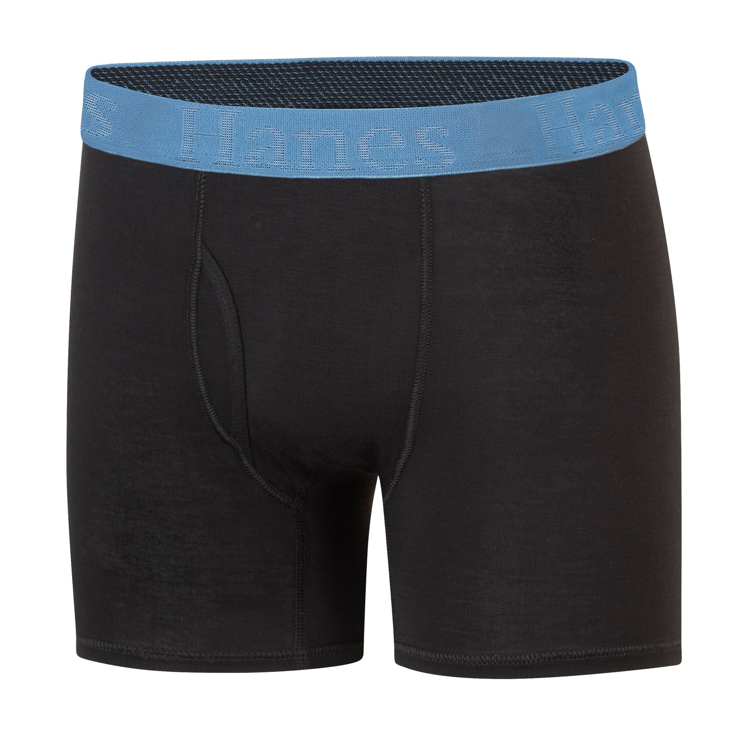 Hanes Ultimate Big Hanes Originals Ultimate Supersoft Boys' Boxer Brief Underwear, Assorted, Black 5-Pack
