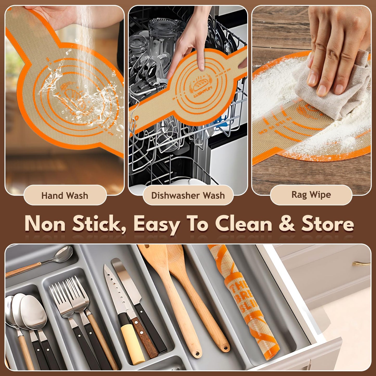 2-Piece Silicone Bread Sling for Dutch Oven