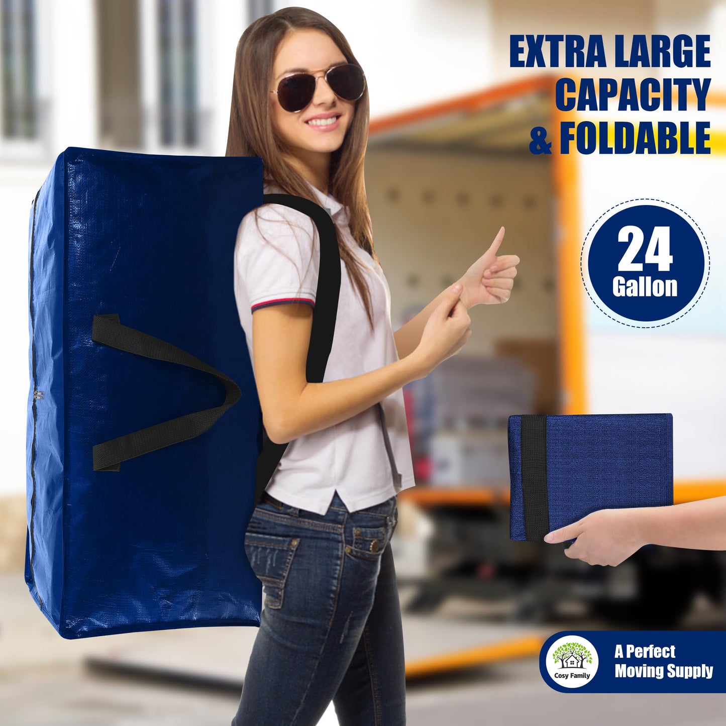Heavy Duty Extra Large Moving Bags Set of 4