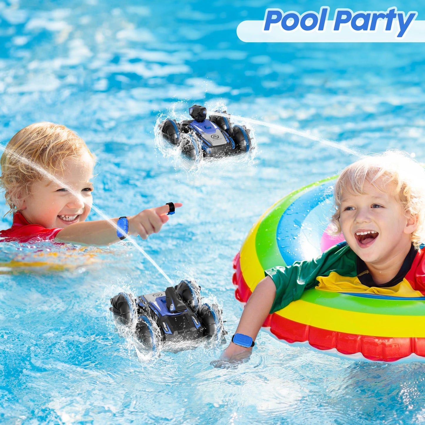 Amphibious Remote Control Car with Water Spray