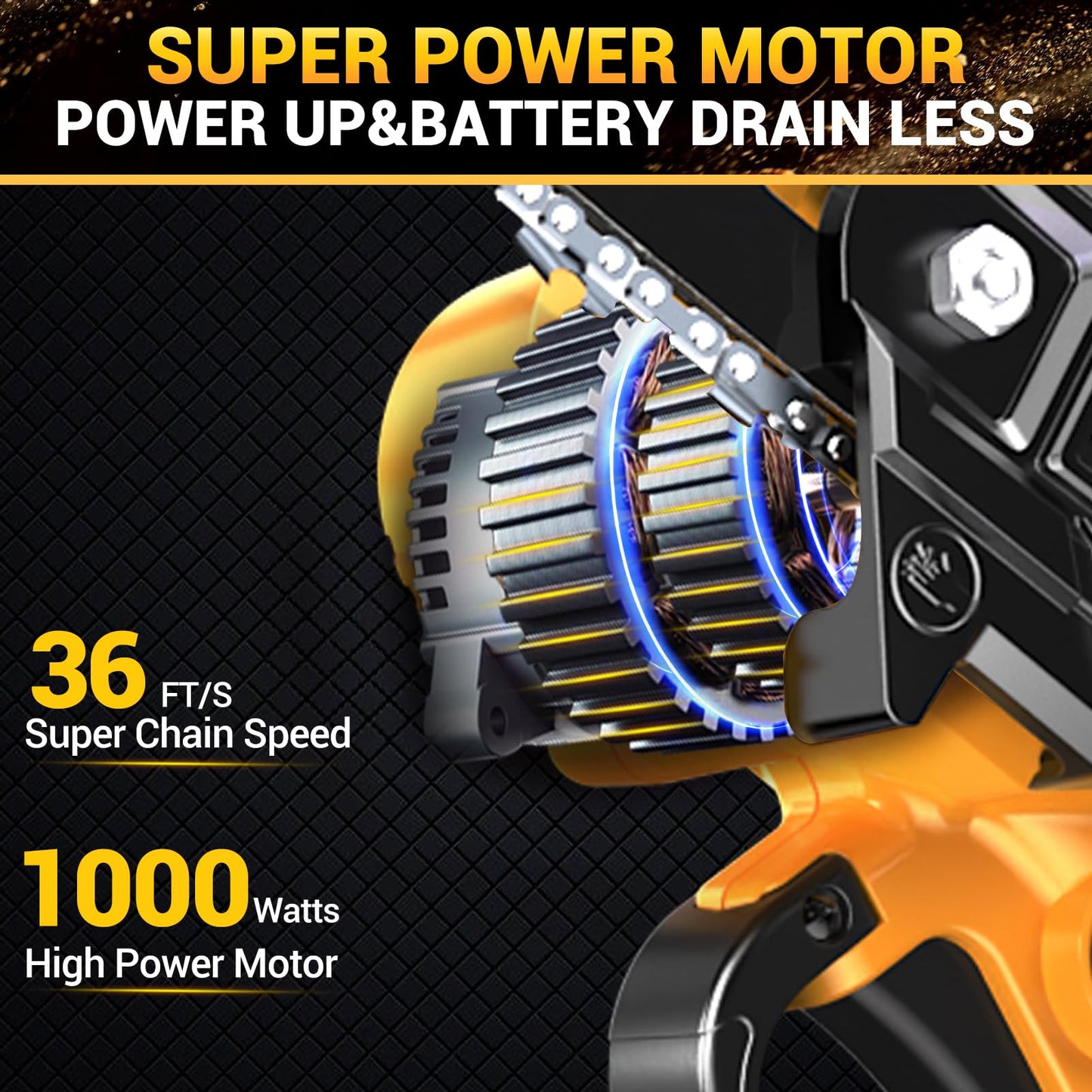 6 Inch Mini Electric Chainsaw with Batteries