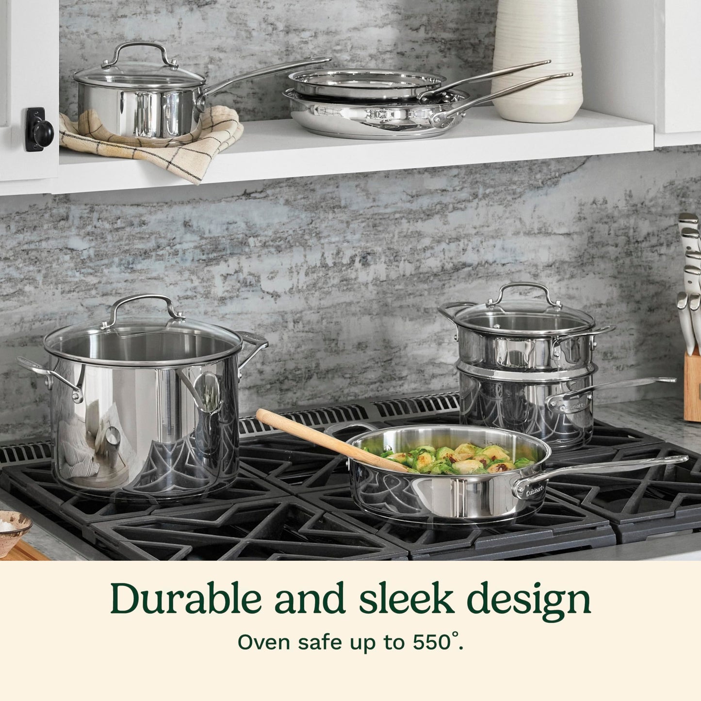 Add 2 to Your Cart! Cuisinart 11-Piece Stainless Steel Cookware Set