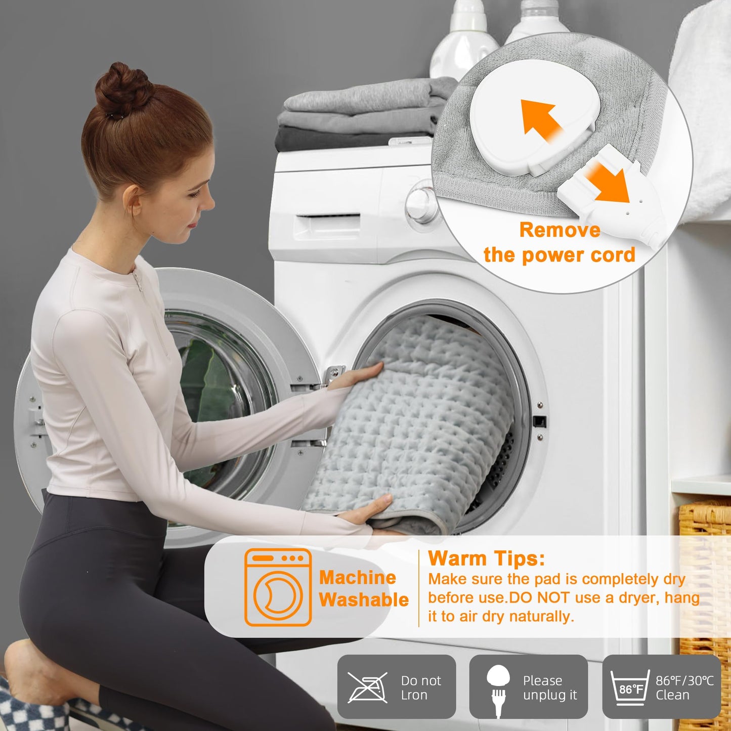 Electric Heating Pad for Back and Neck