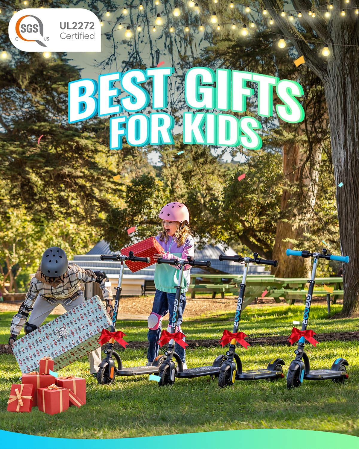 Gyroor H40 Kids Electric Scooter with Lights