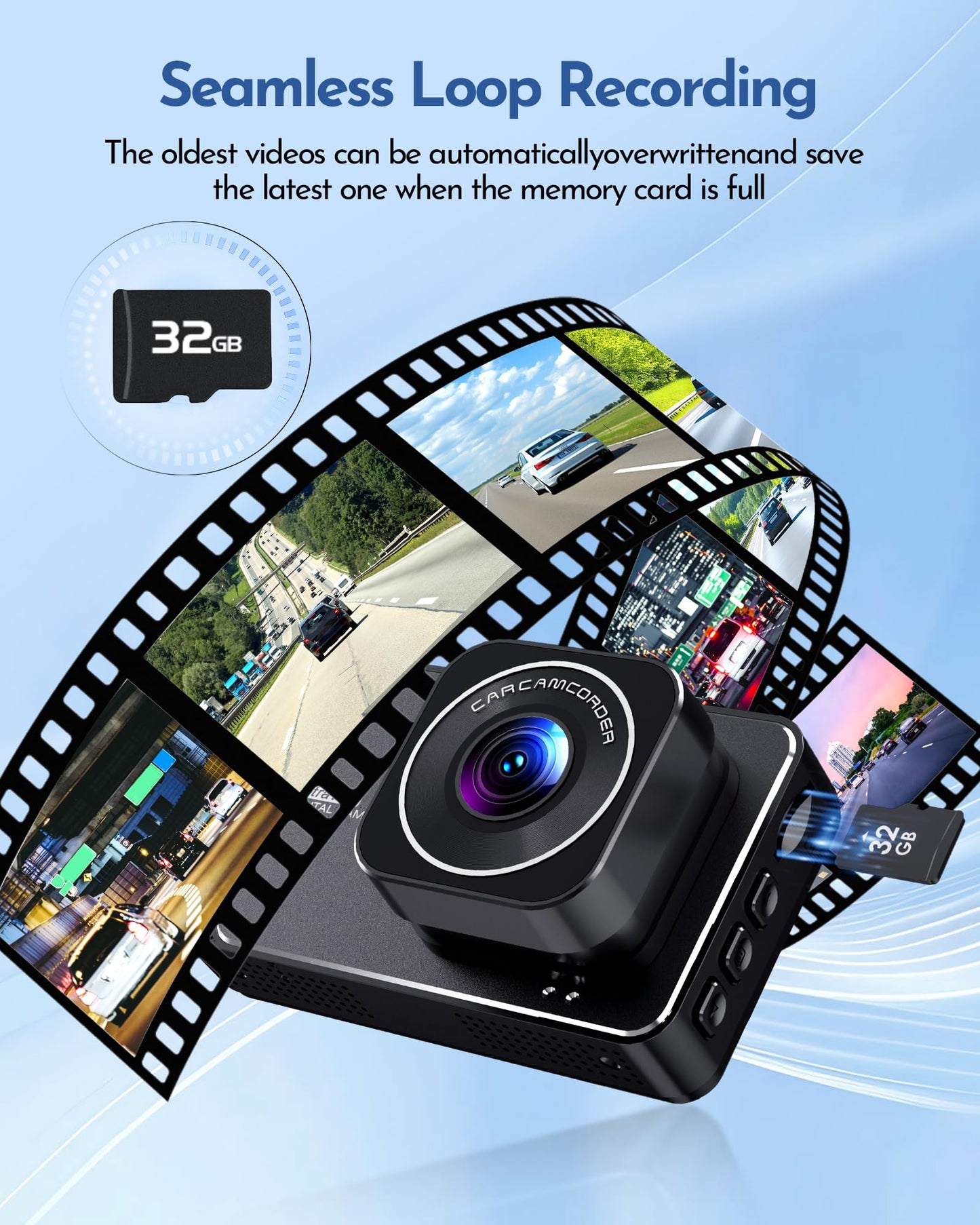 DELLFY 4K Dash Cam with Night Vision & Wi-Fi