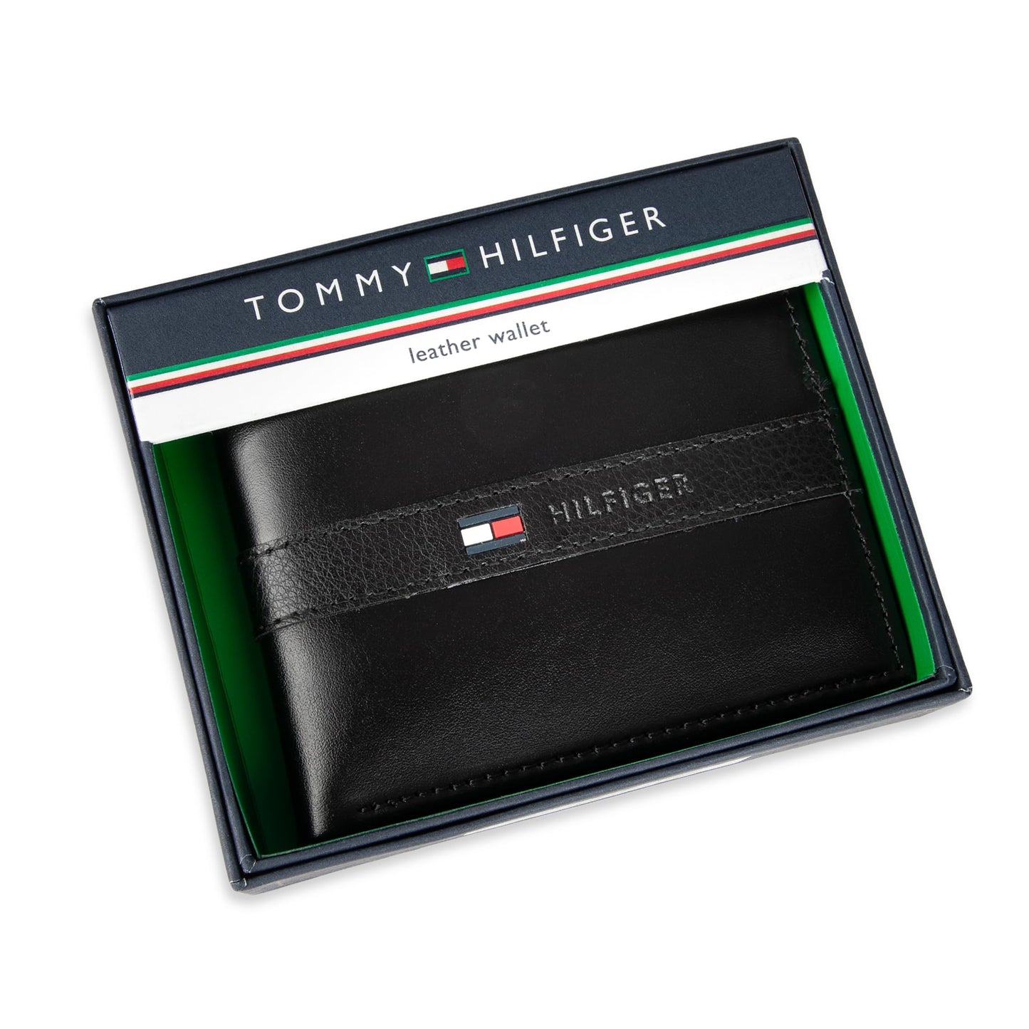 Tommy Hilfiger Slim Leather Bifold Wallet with ID