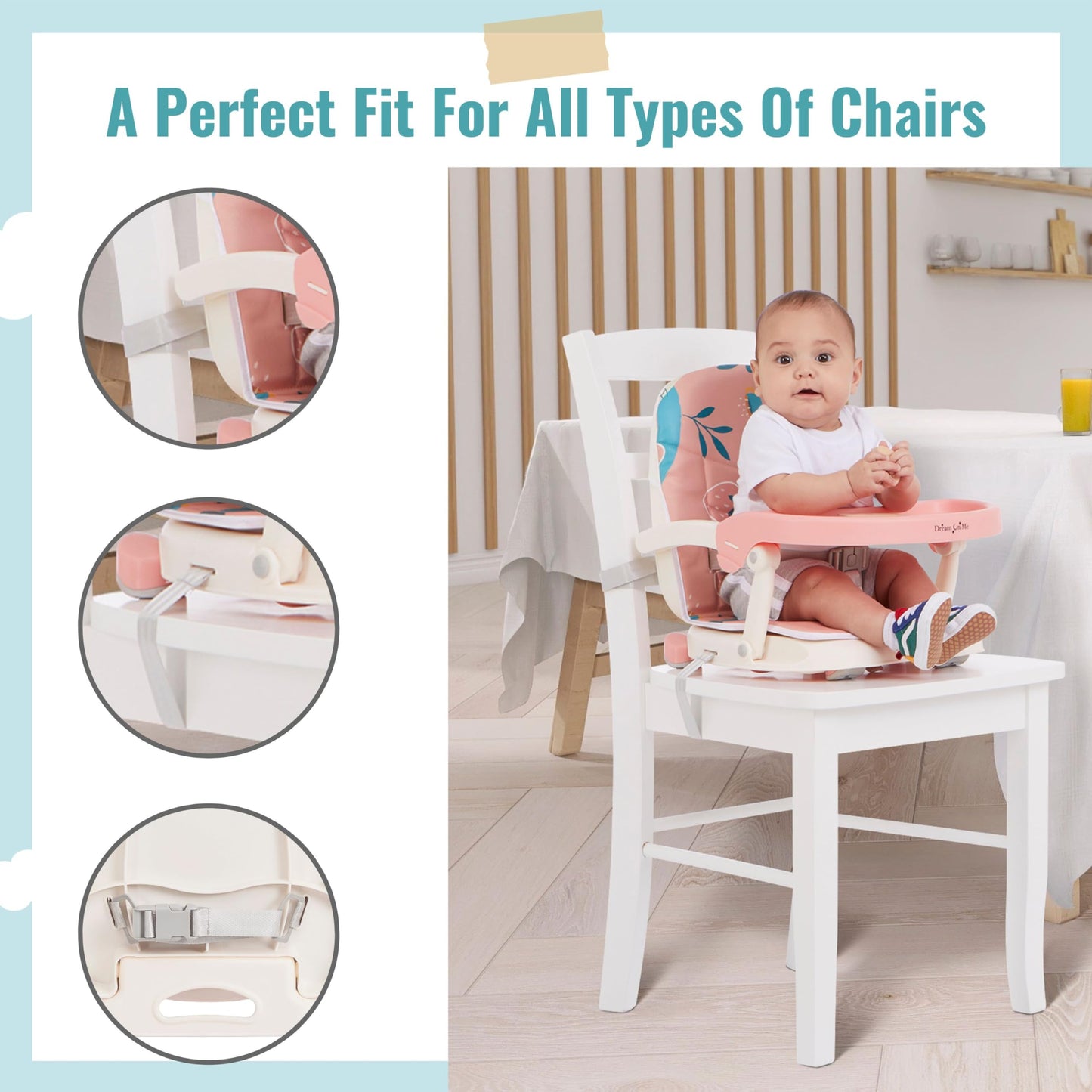 Dream On Me 3-in-1 Booster Seat with Tray