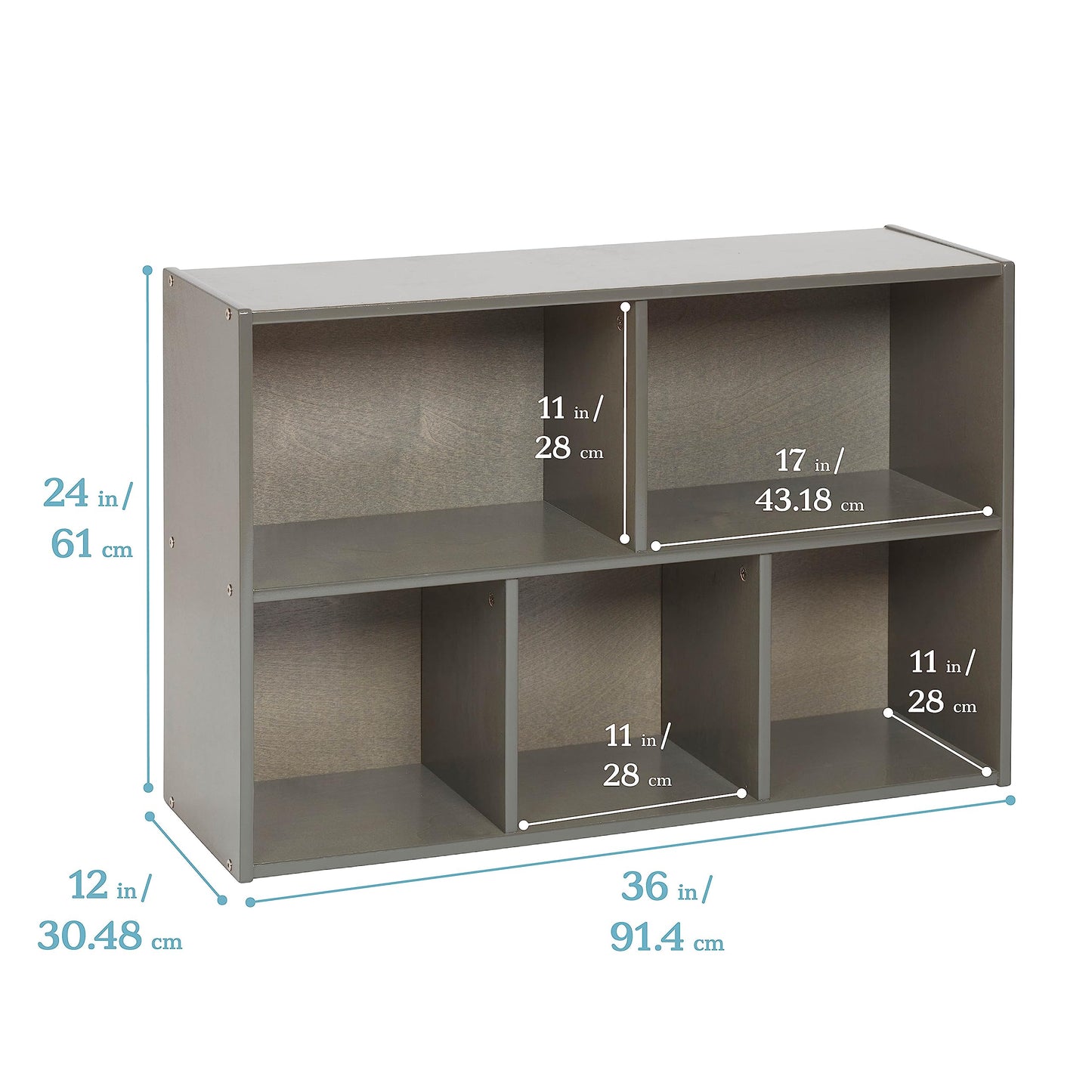 5-Compartment Storage Cabinet by ECR4Kids