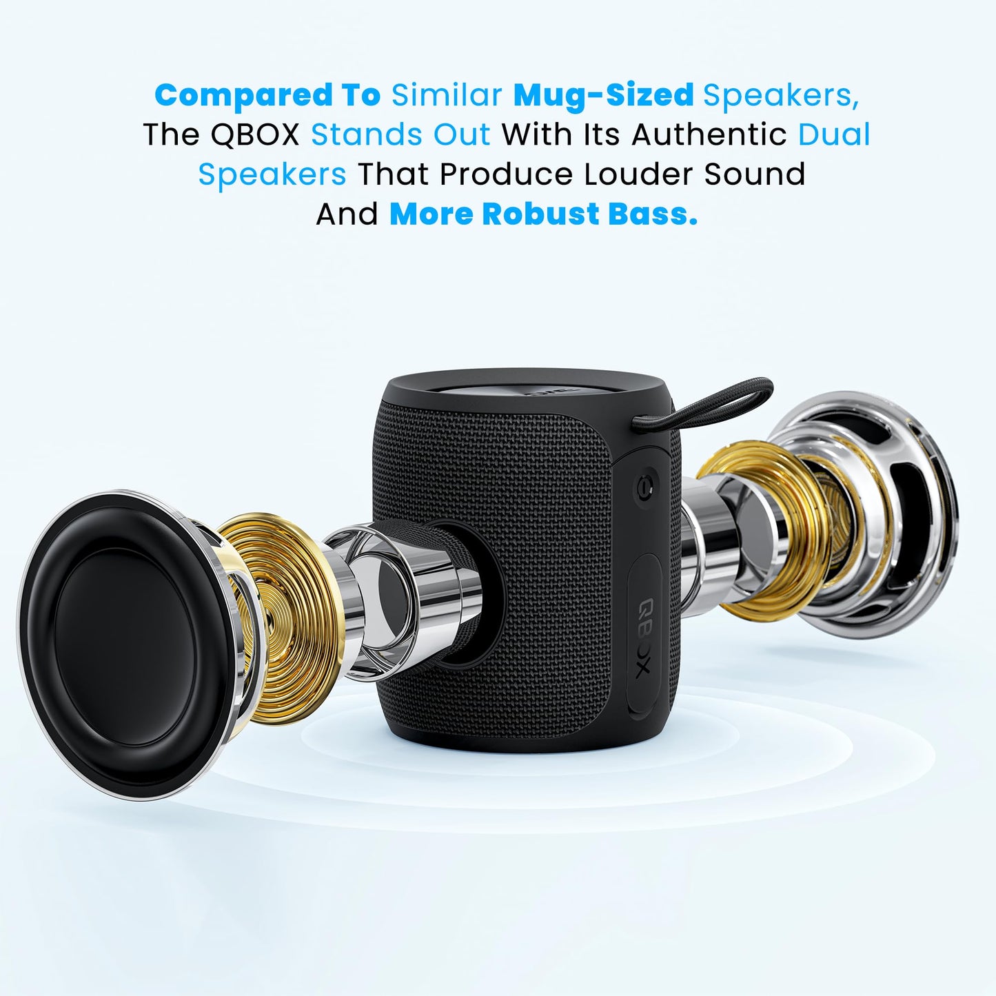 MIATONE 16W Waterproof Bluetooth Speaker for Outdoors