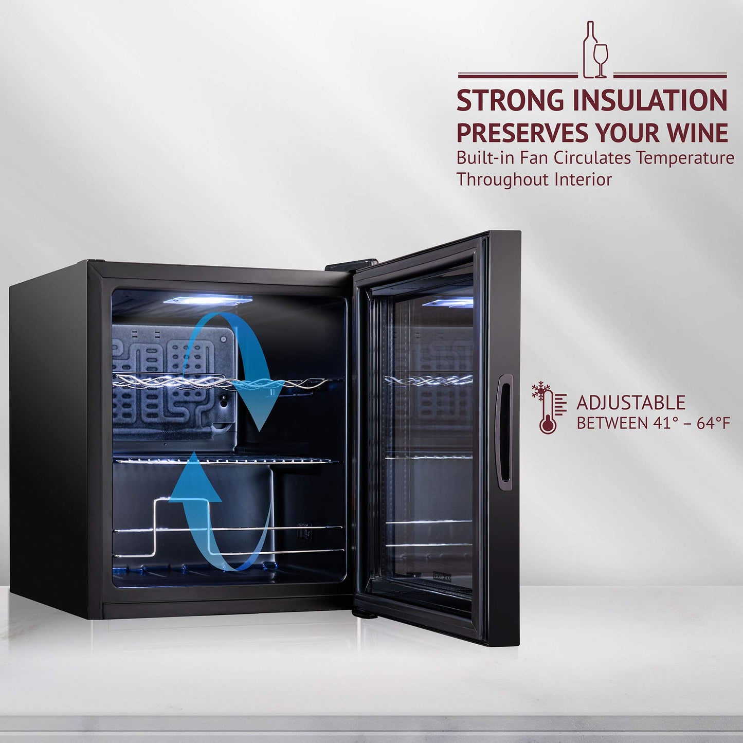 SCHMÉCKÉ 12-Bottle Wine Cooler with Digital Control