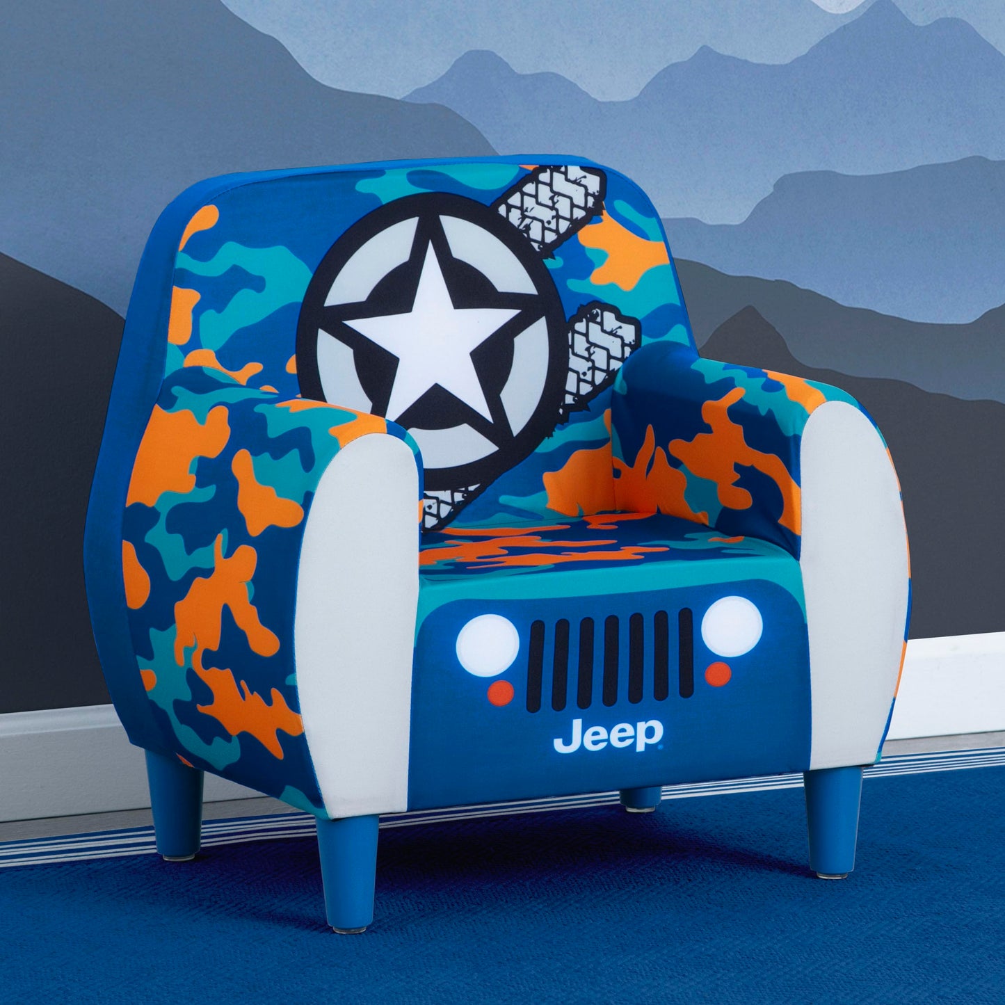 Delta Children Jeep Foam Chair - Blue