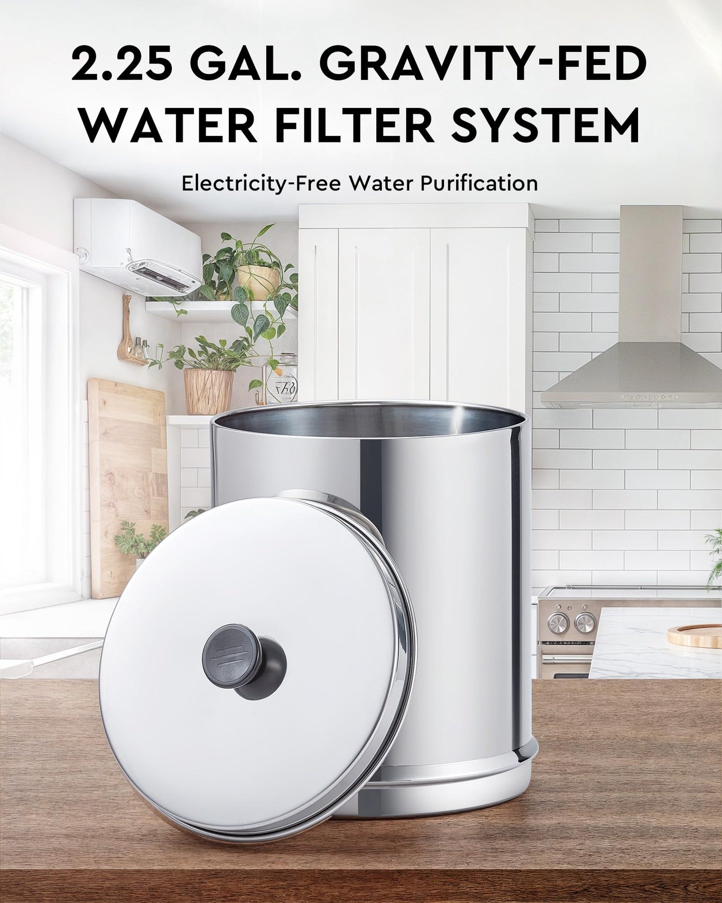 CO-Z 2.25 Gal Stainless Steel Water Filter System