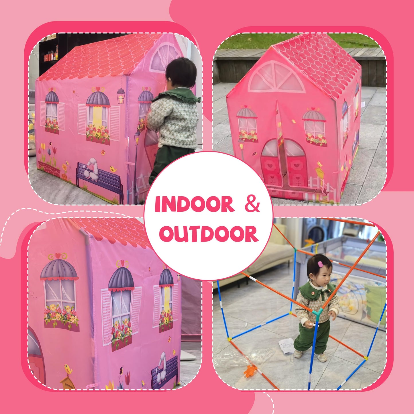Kids Indoor Outdoor Play Tent by PLAY 10