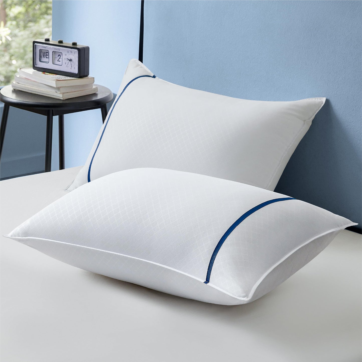 Bedsure Hotel Pillows King Size Set of 2 - Luxury King Pillows 2 Pack, Fluffy Twin Bed Pillows for Sleeping with Breathable Cover Soft & Supportive Pillows for Side, Back or Stomach Sleepers