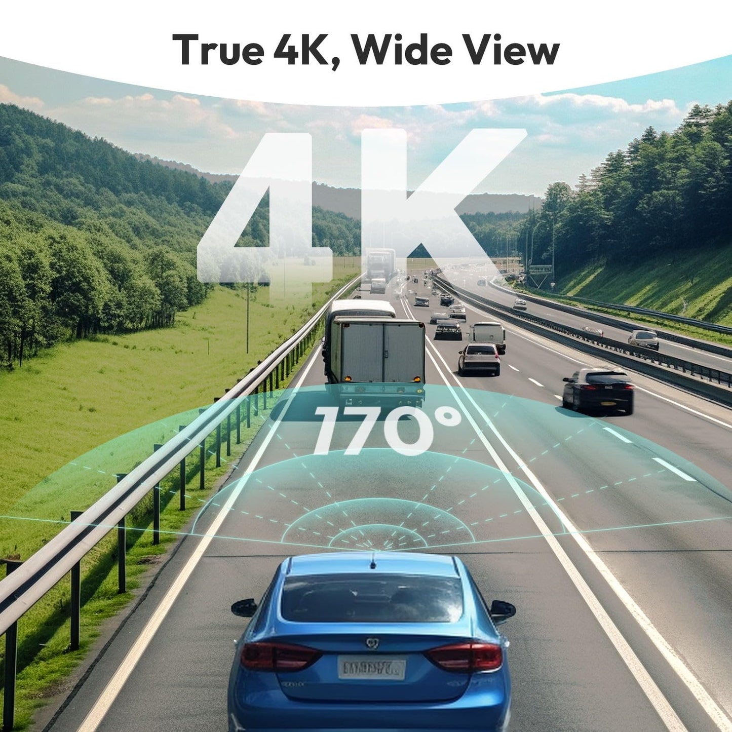 BOTSLAB 4K Dash Cam with Night Vision & GPS