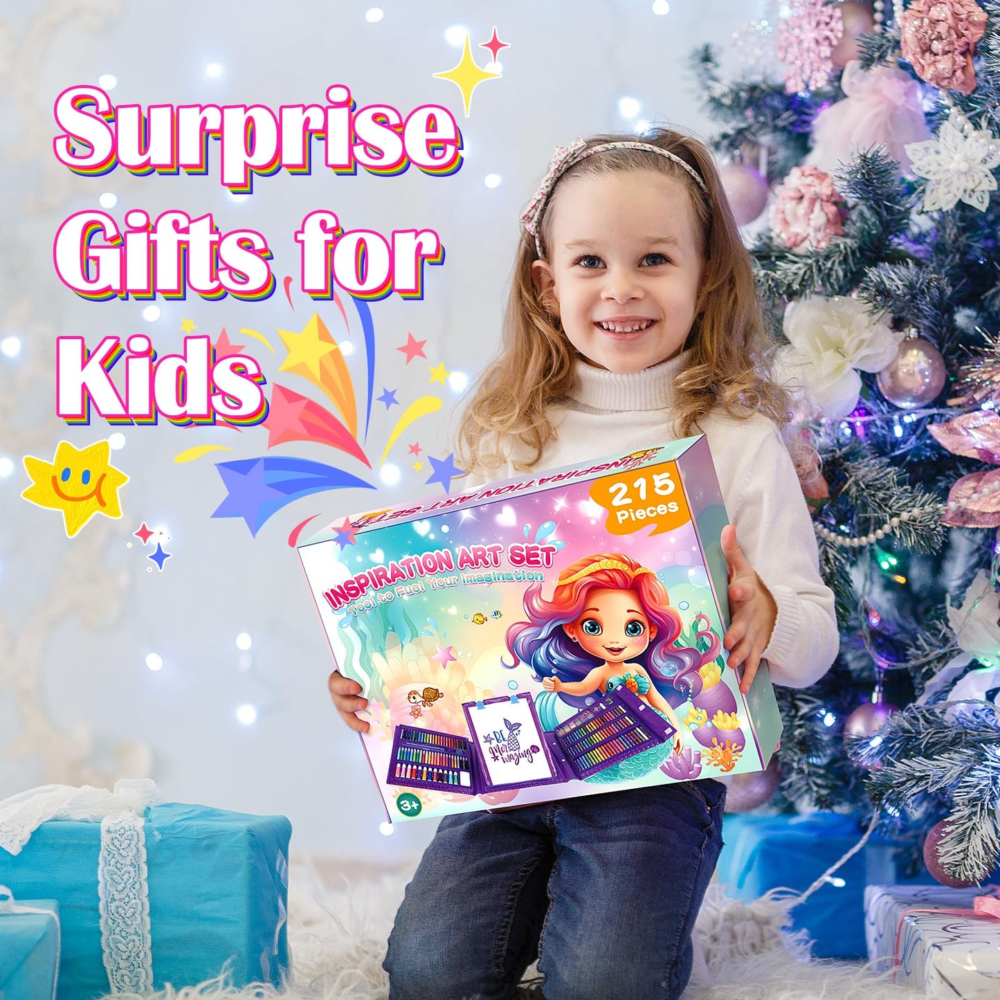 Art Supplies Kit for Kids Ages 4-12