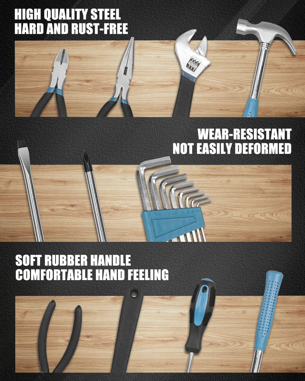 144-Piece Home Tool Kit by Zeite