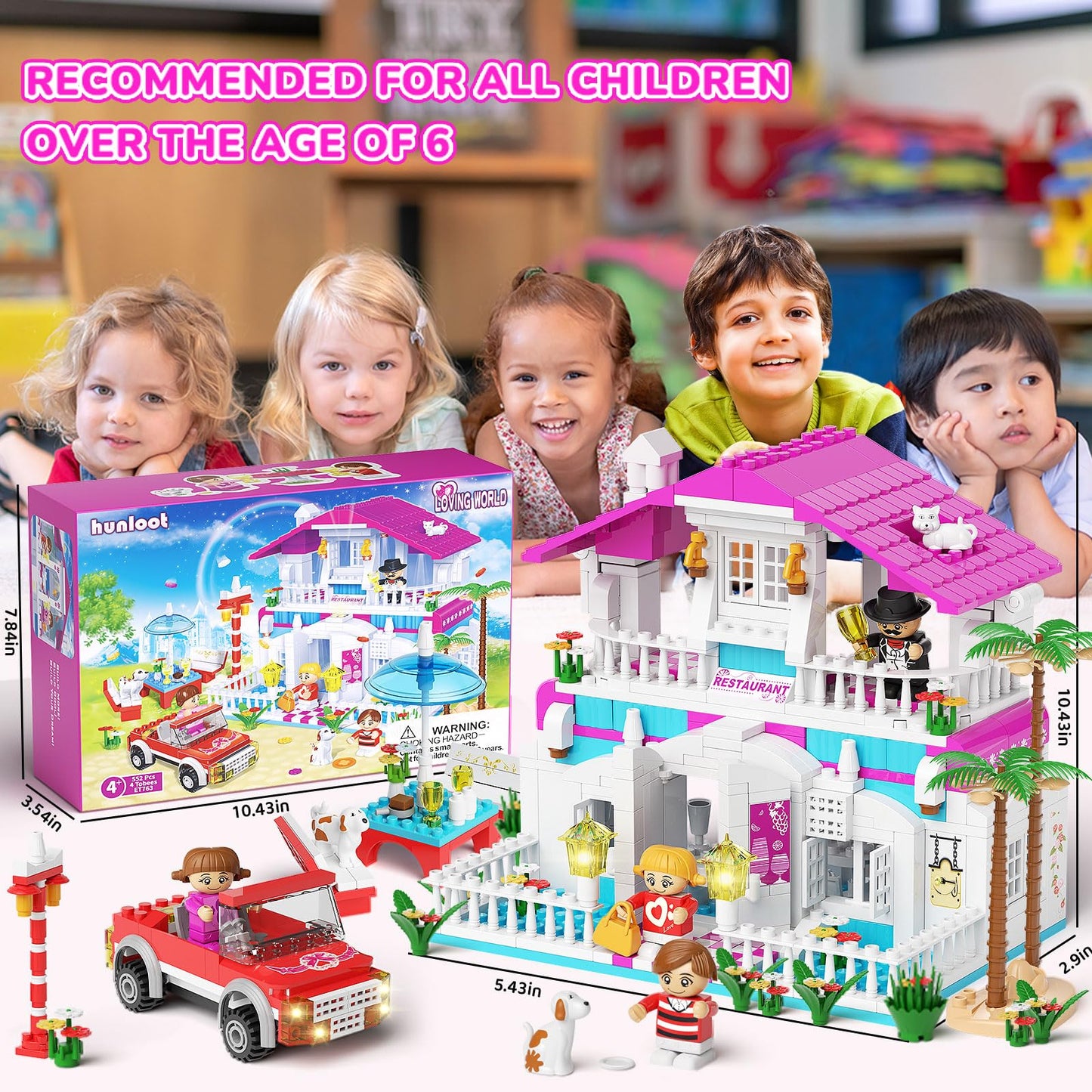 552-Piece STEM Building Block Set for Girls