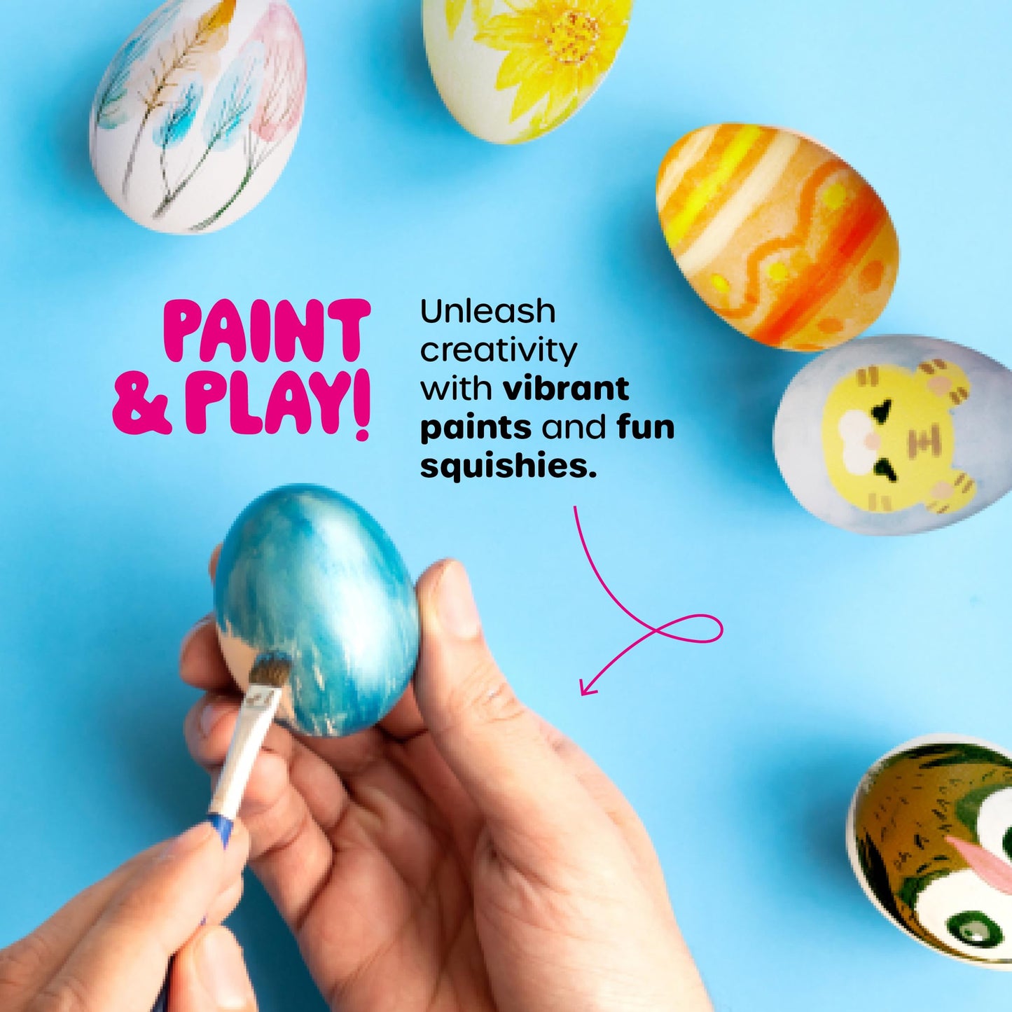 Easter Egg Squishy Painting Kit for Kids