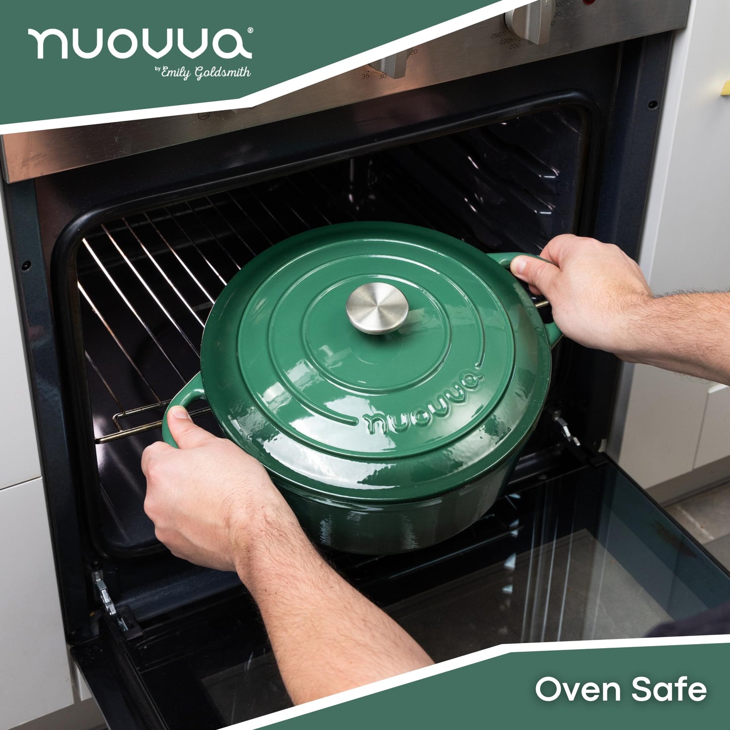 6.4-Quart Cast Iron Dutch Oven – Dark Green