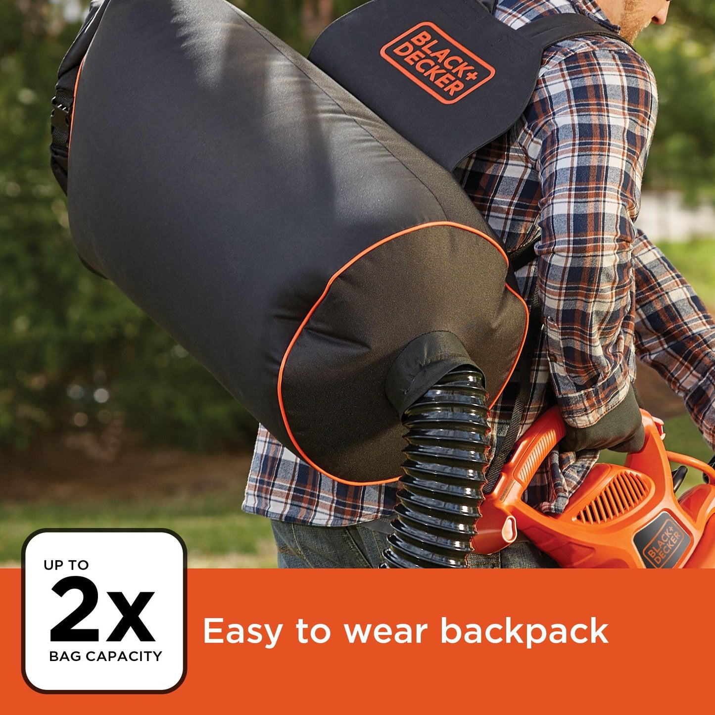 BLACK+DECKER 3-in-1 Leaf Blower Vacuum Mulcher