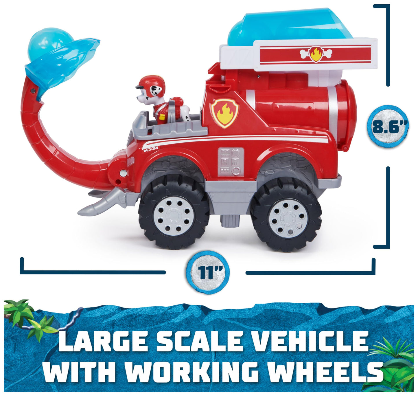 PAW Patrol Marshall Elephant Firetruck Toy Truck