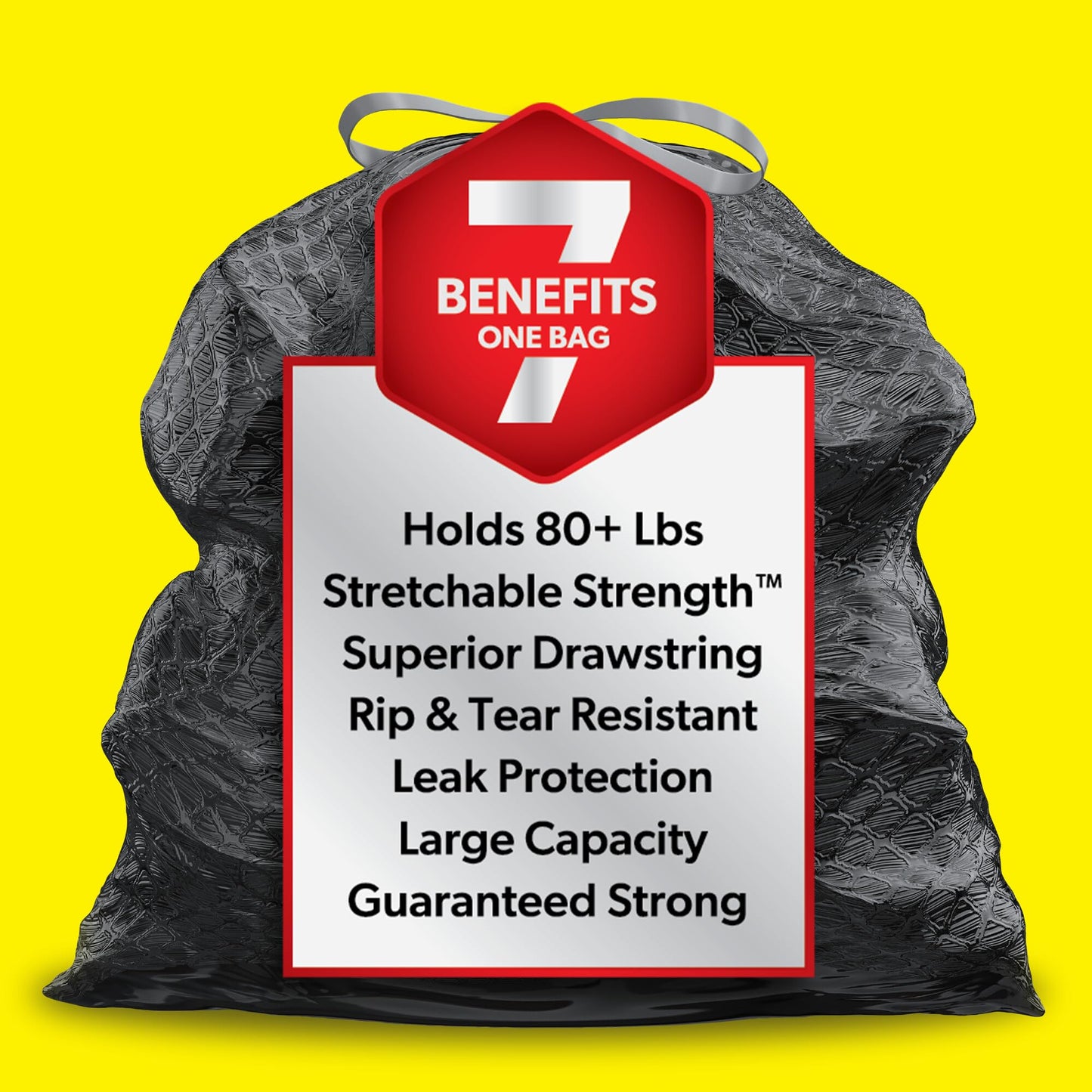 Glad 30 Gallon ForceFlex Drawstring Trash Bags