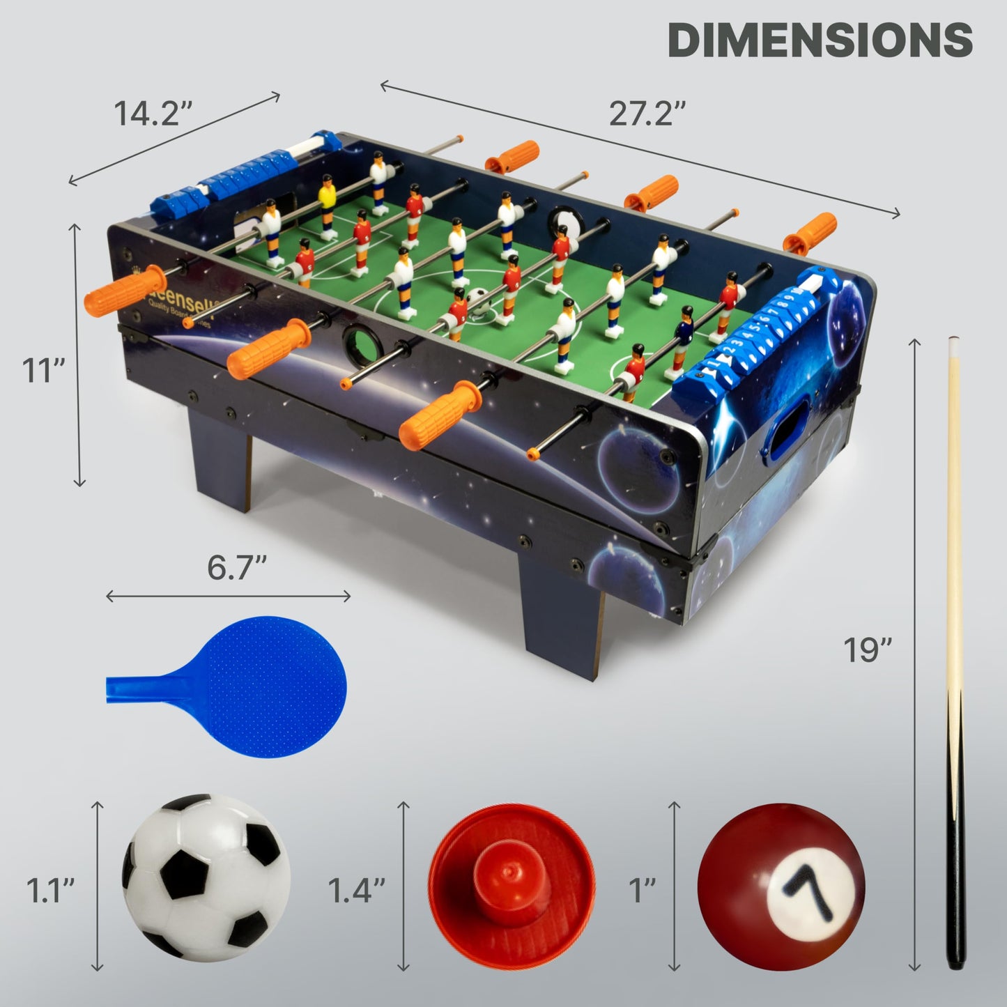 4-in-1 Game Table for Family Fun