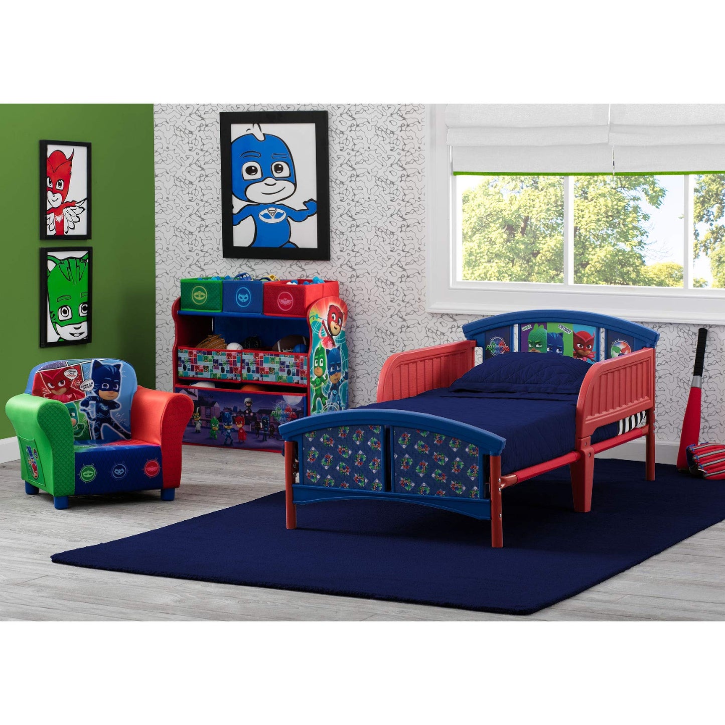 Delta Children Multi-Bin Toy Organizer, PJ Masks