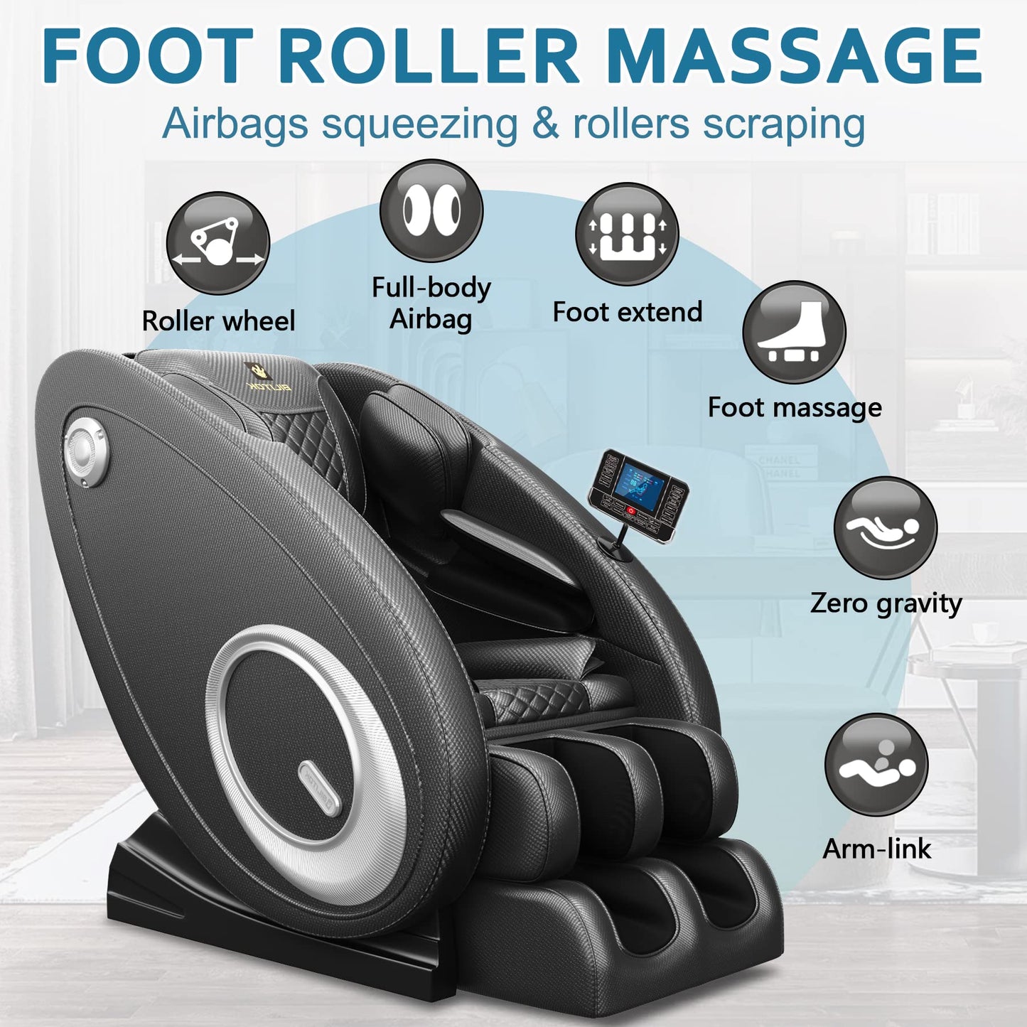 BILITOK Zero Gravity Massage Chair with Bluetooth