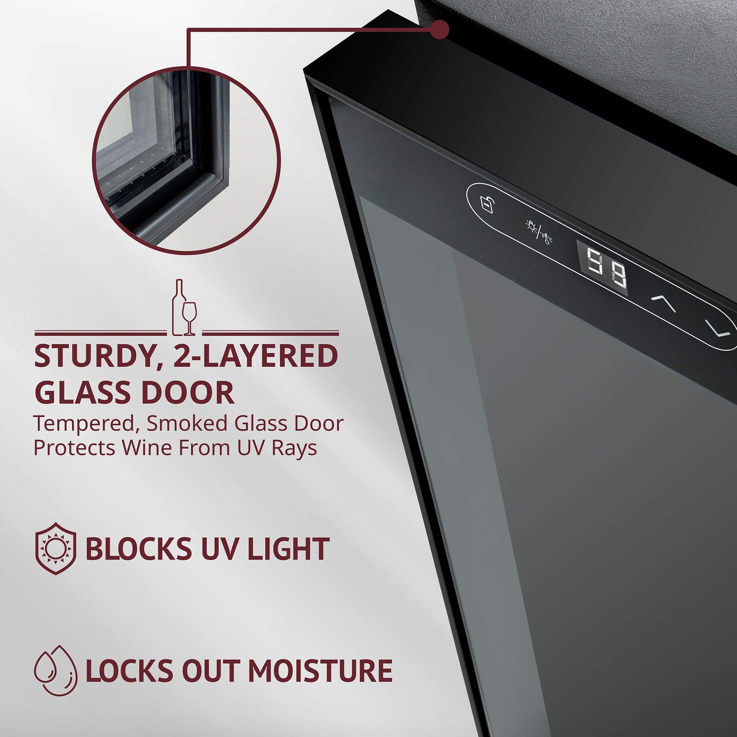 SCHMÉCKÉ 12-Bottle Wine Cooler with Digital Control