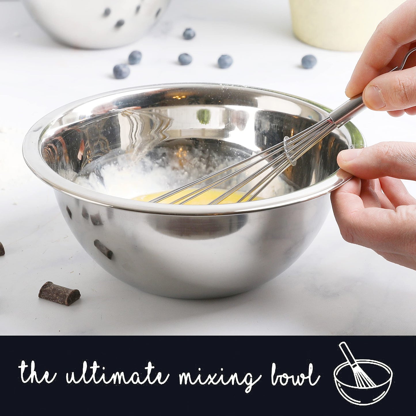 5-Piece Stainless Steel Mixing Bowl Set