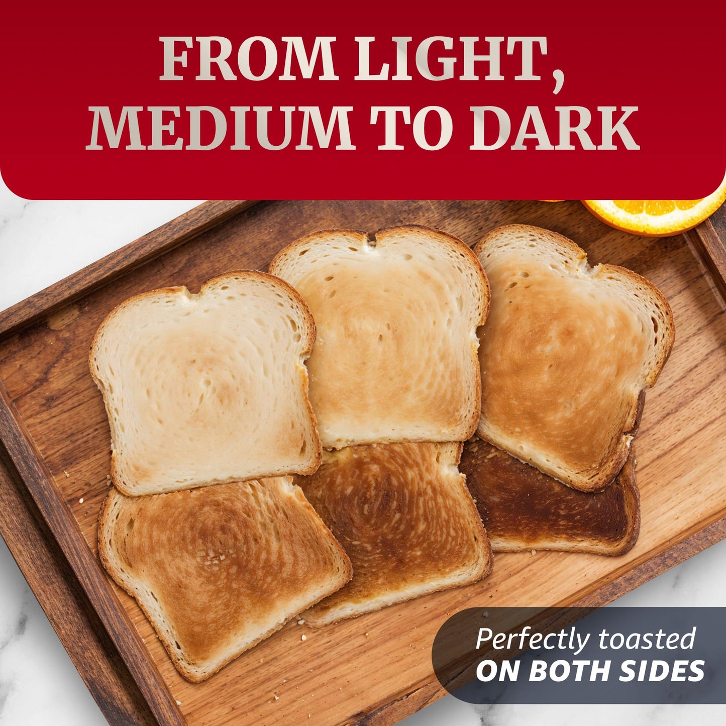 4-Slice Elite Gourmet Toaster with Extra Wide Slots