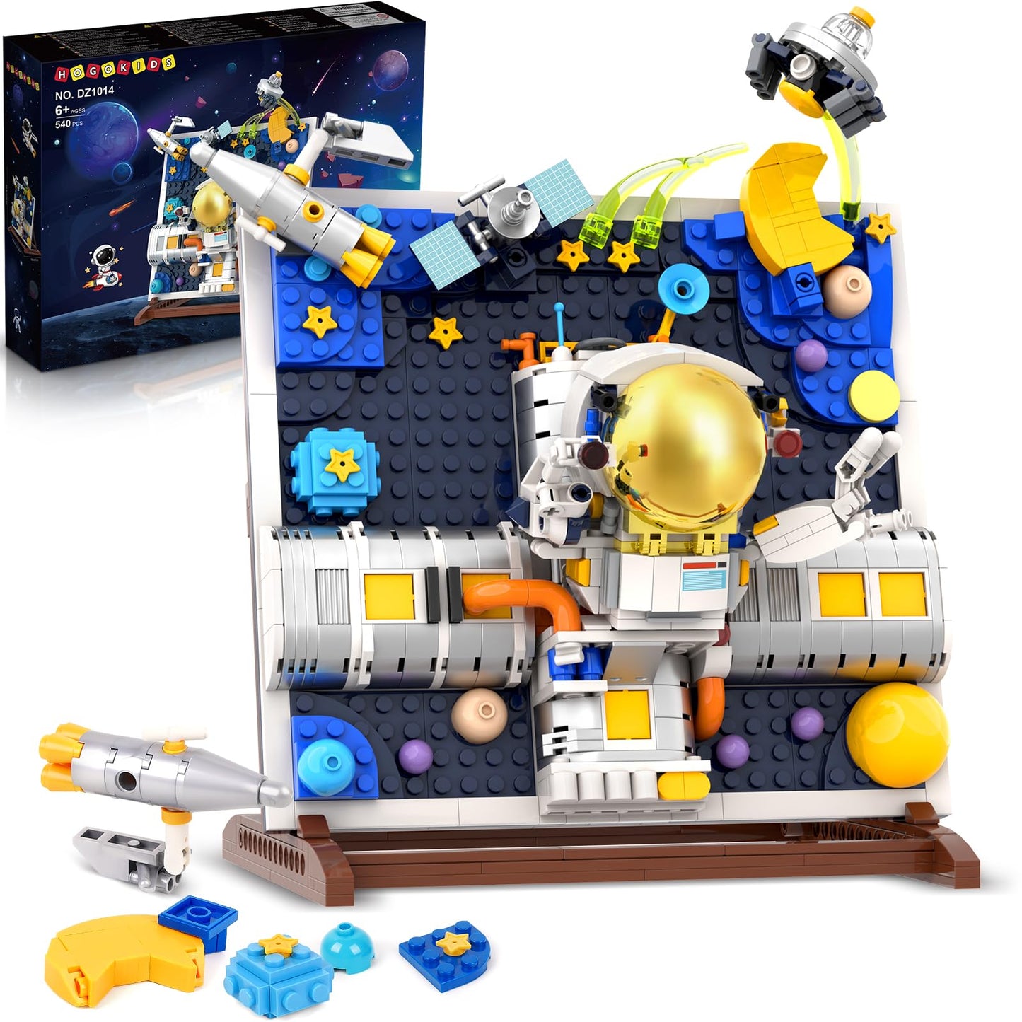 HOGOKIDS 540 PCS Space Building Block Set