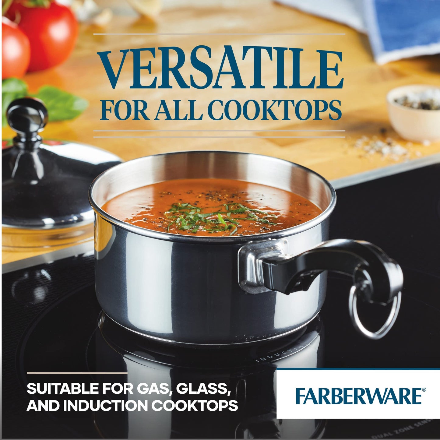 1 Quart Farberware Stainless Steel Sauce Pan with Lid