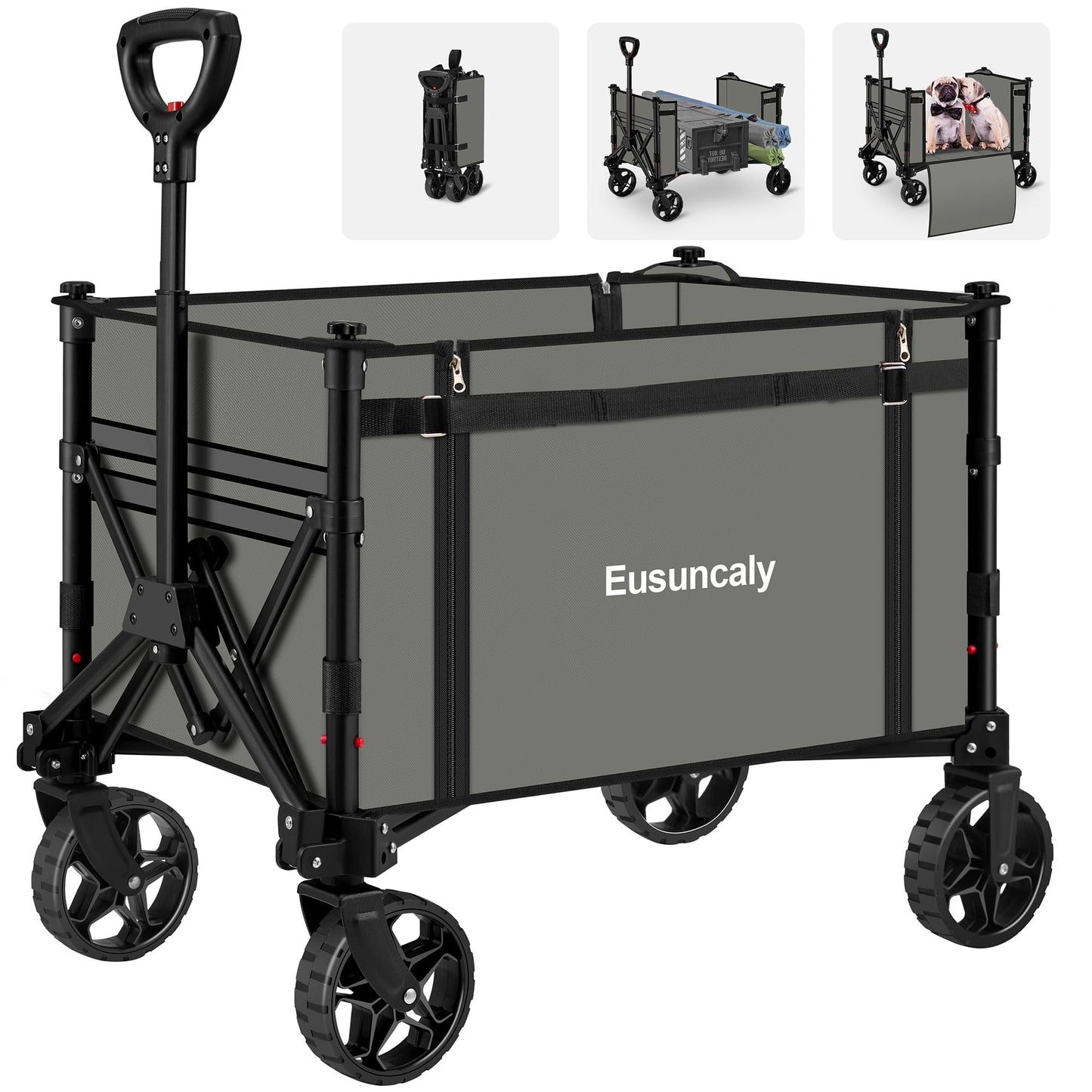 Collapsible Outdoor Utility Wagon for Shopping